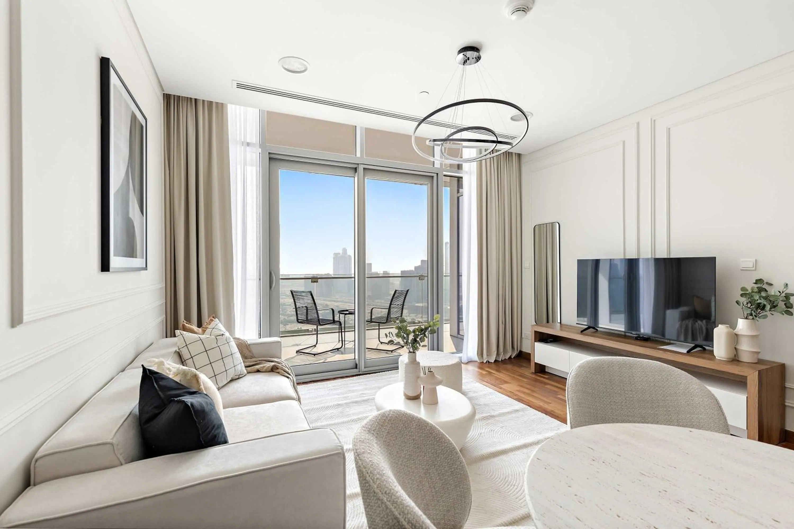 Living room in Silkhaus Burj Khalifa & Zaabeel View in Burj Daman