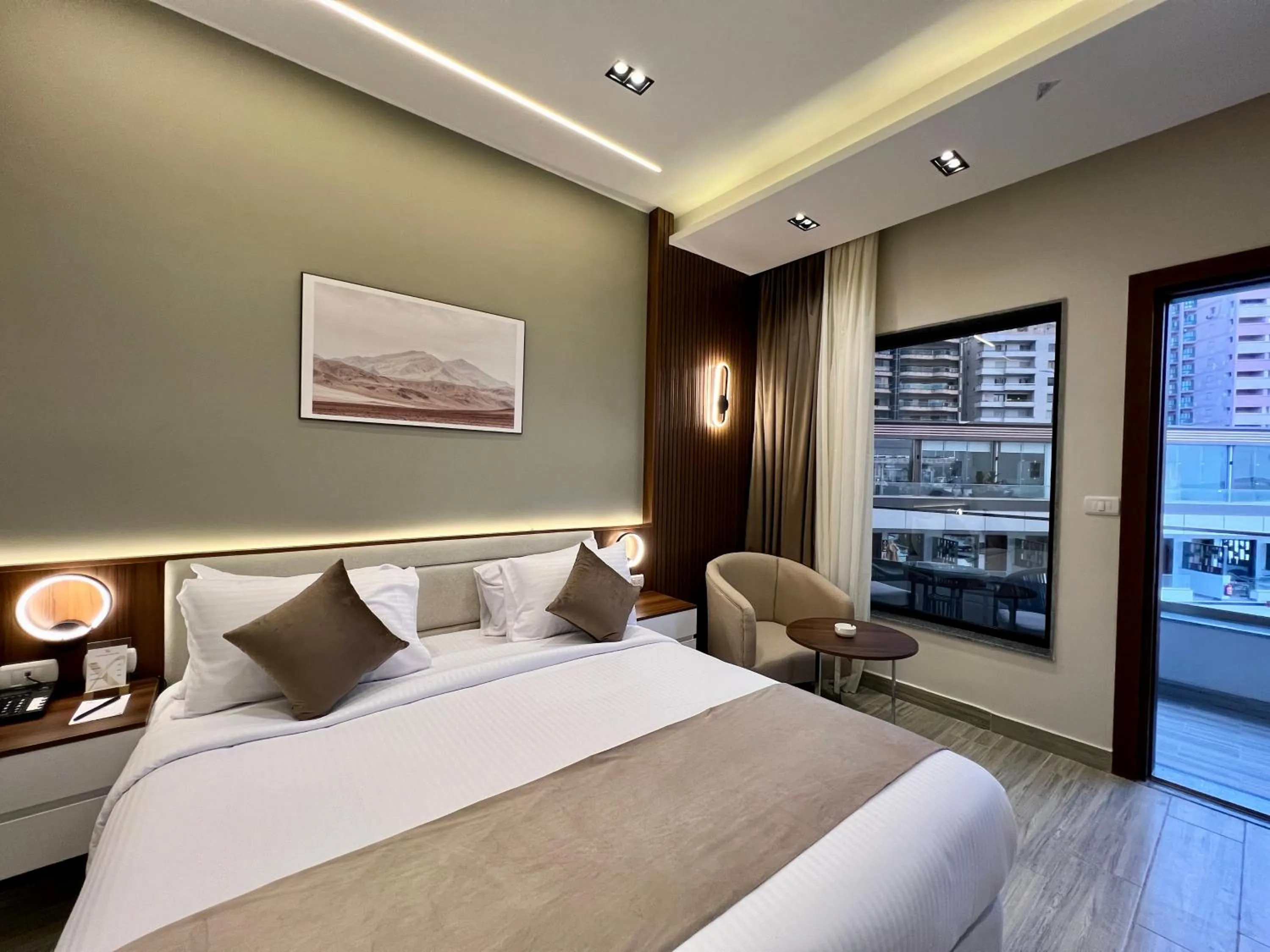 Bed in XU San Stefano Hotel Alexandria