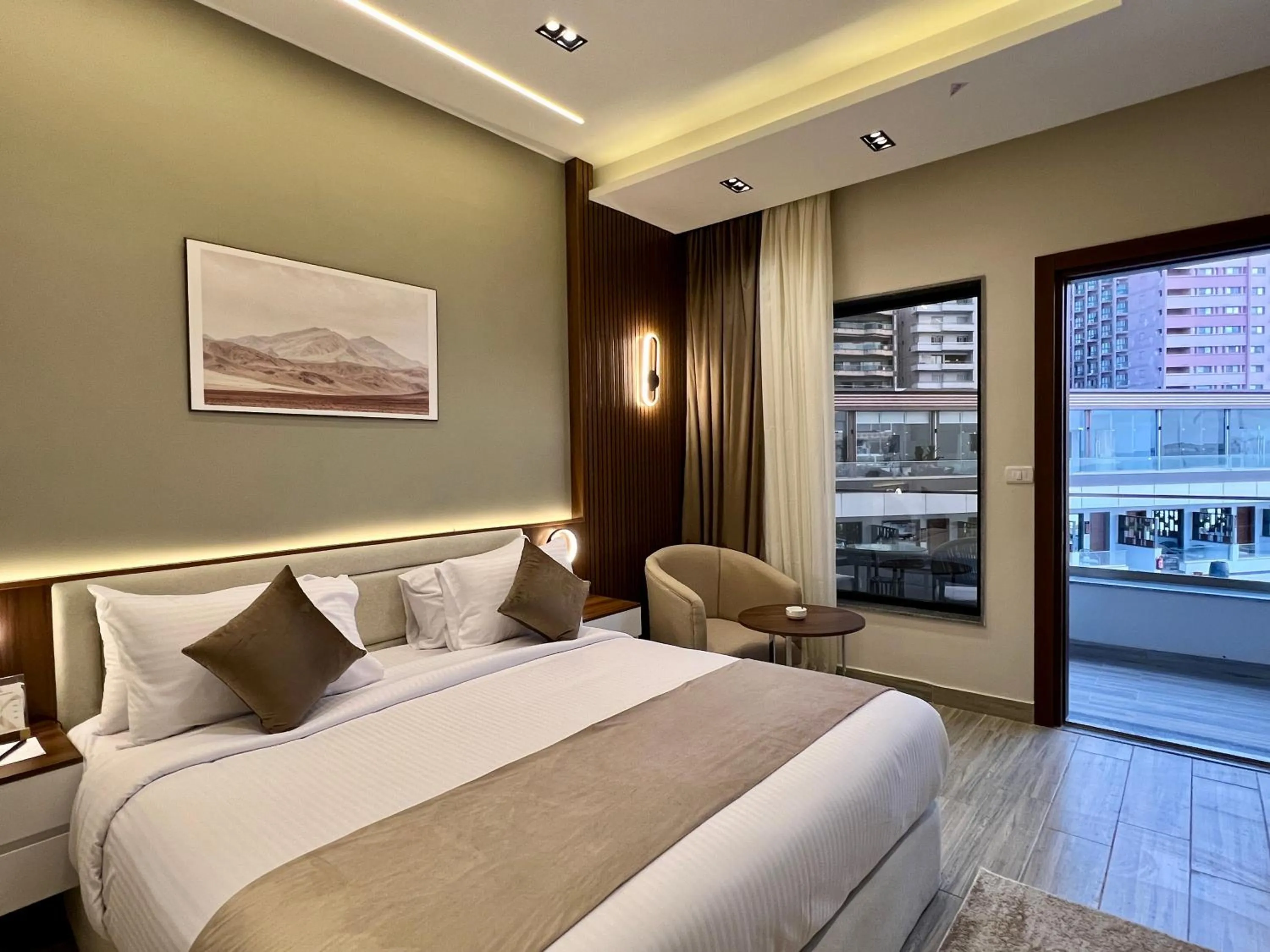 Bed in XU San Stefano Hotel Alexandria