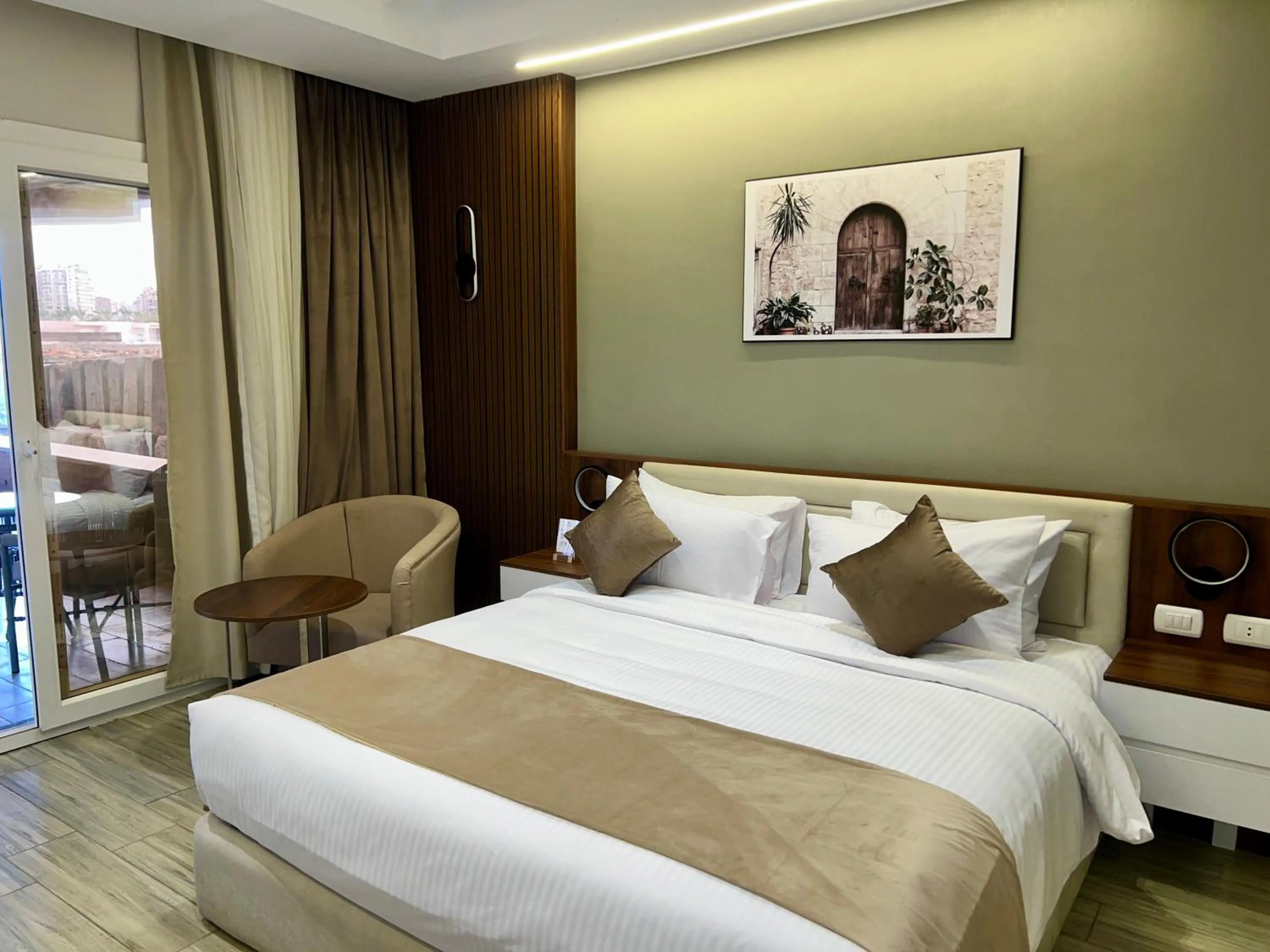 Bed in XU San Stefano Hotel Alexandria