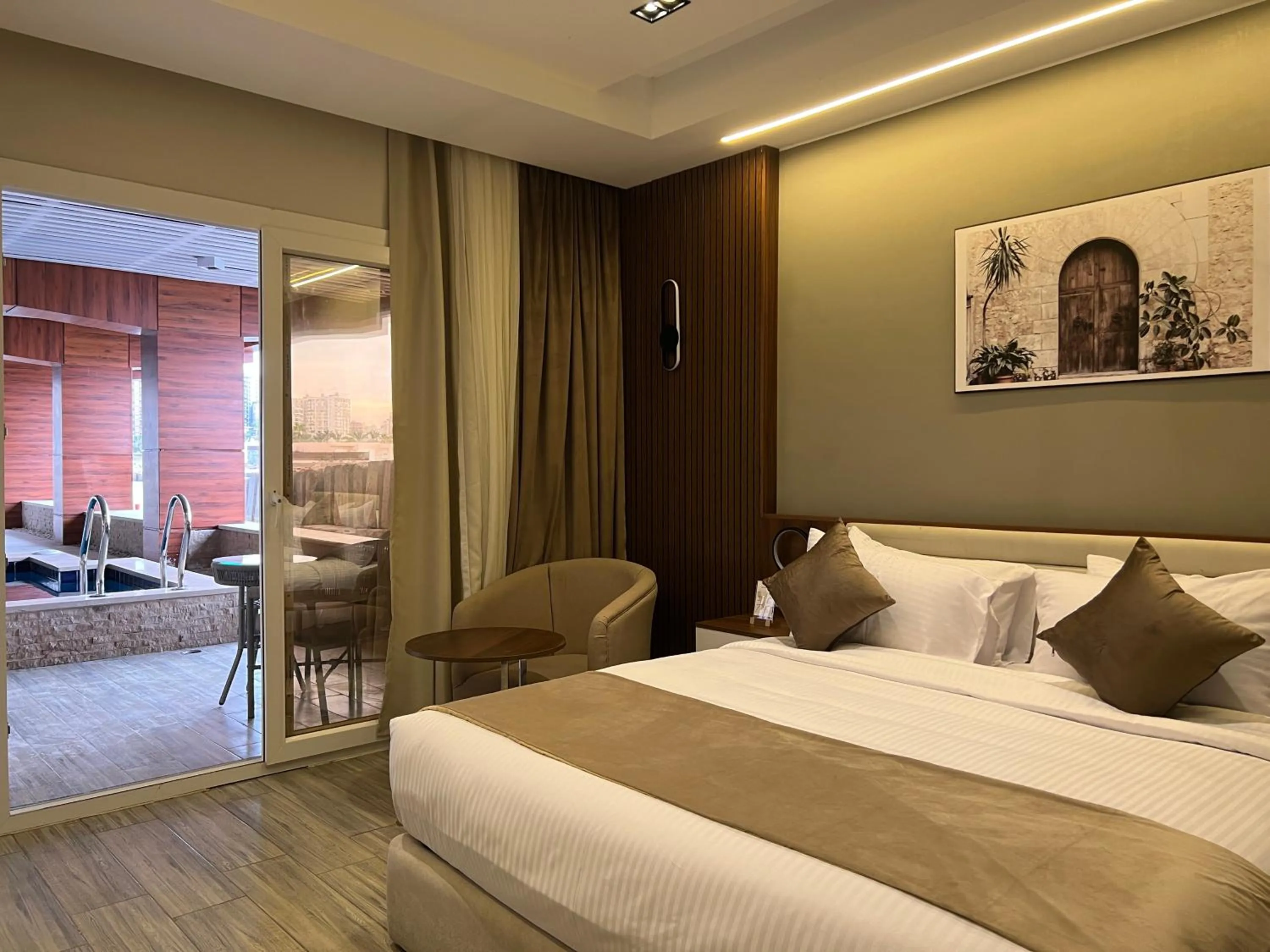 Bed in XU San Stefano Hotel Alexandria