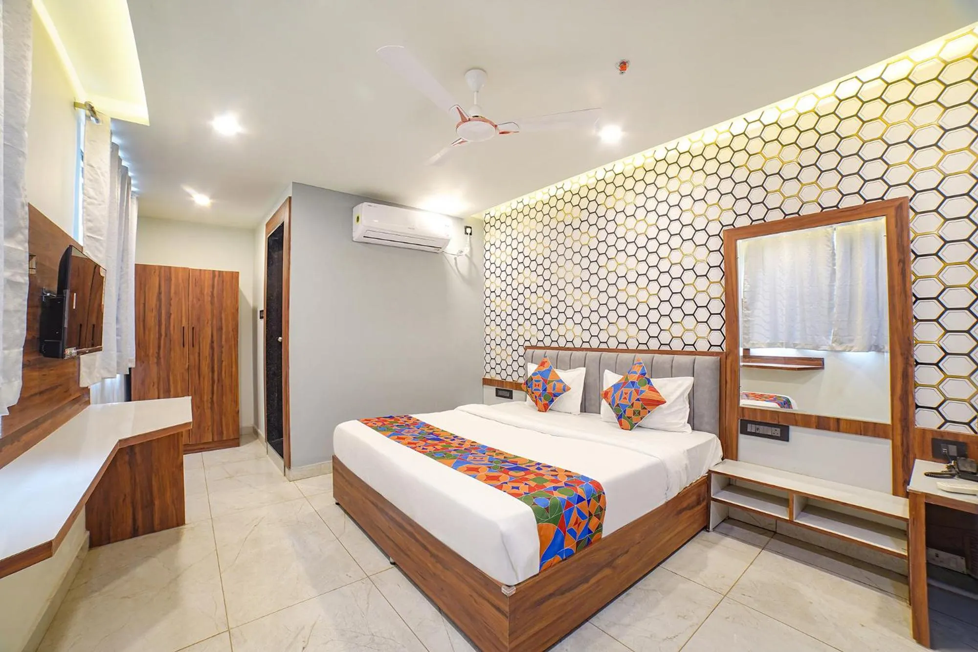 Bed in FabHotel Bliss Residency