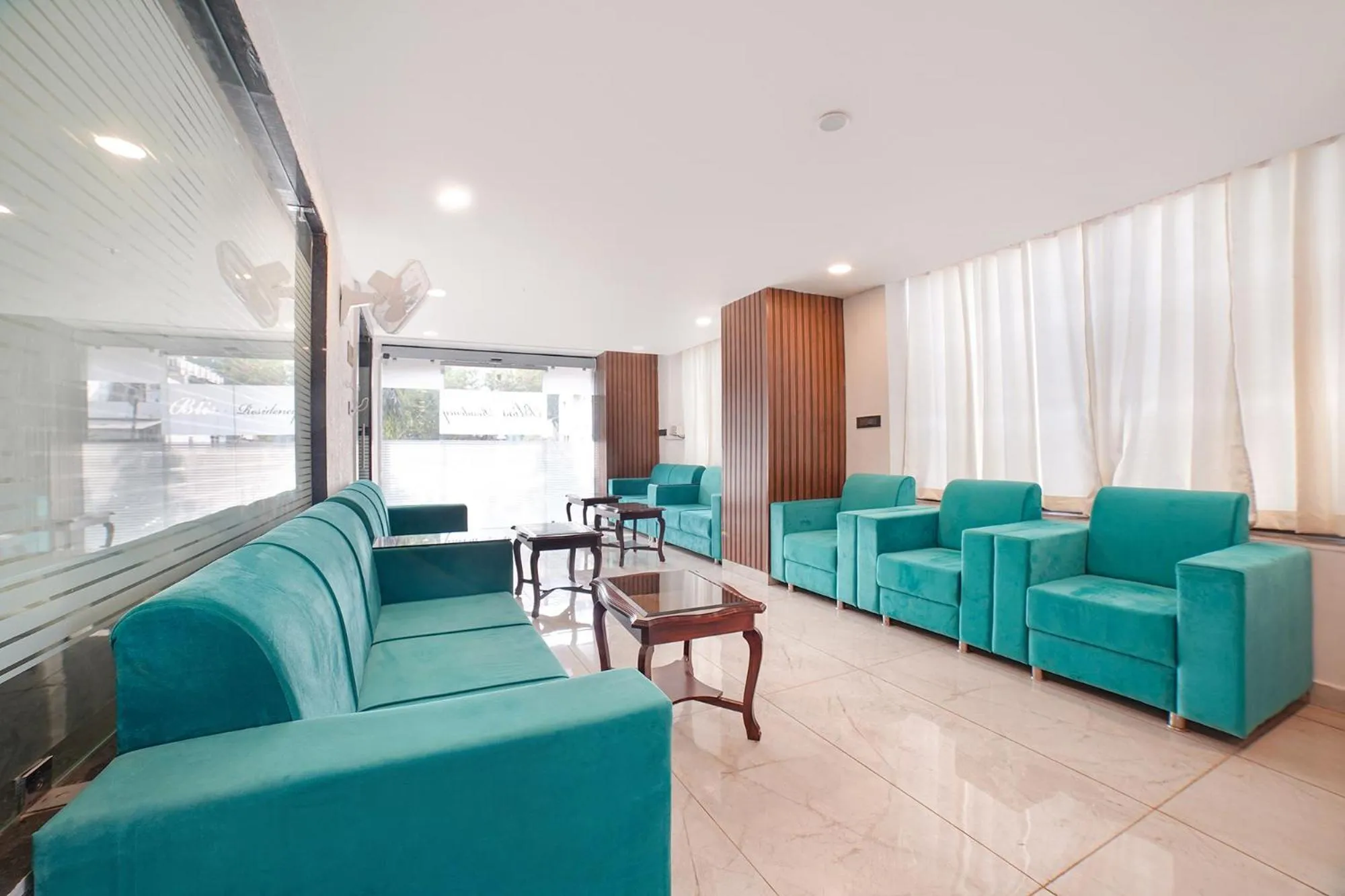 Seating area in FabHotel Bliss Residency