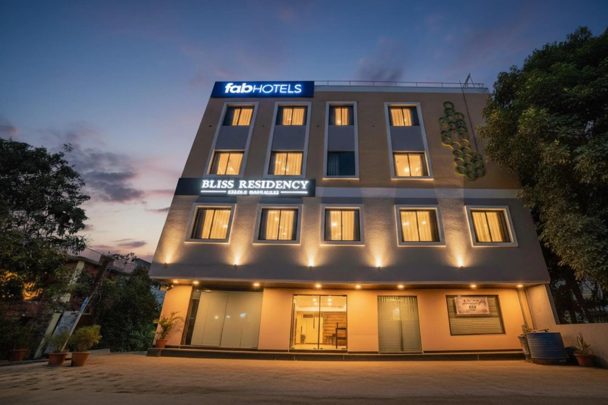 Property building in FabHotel Bliss Residency