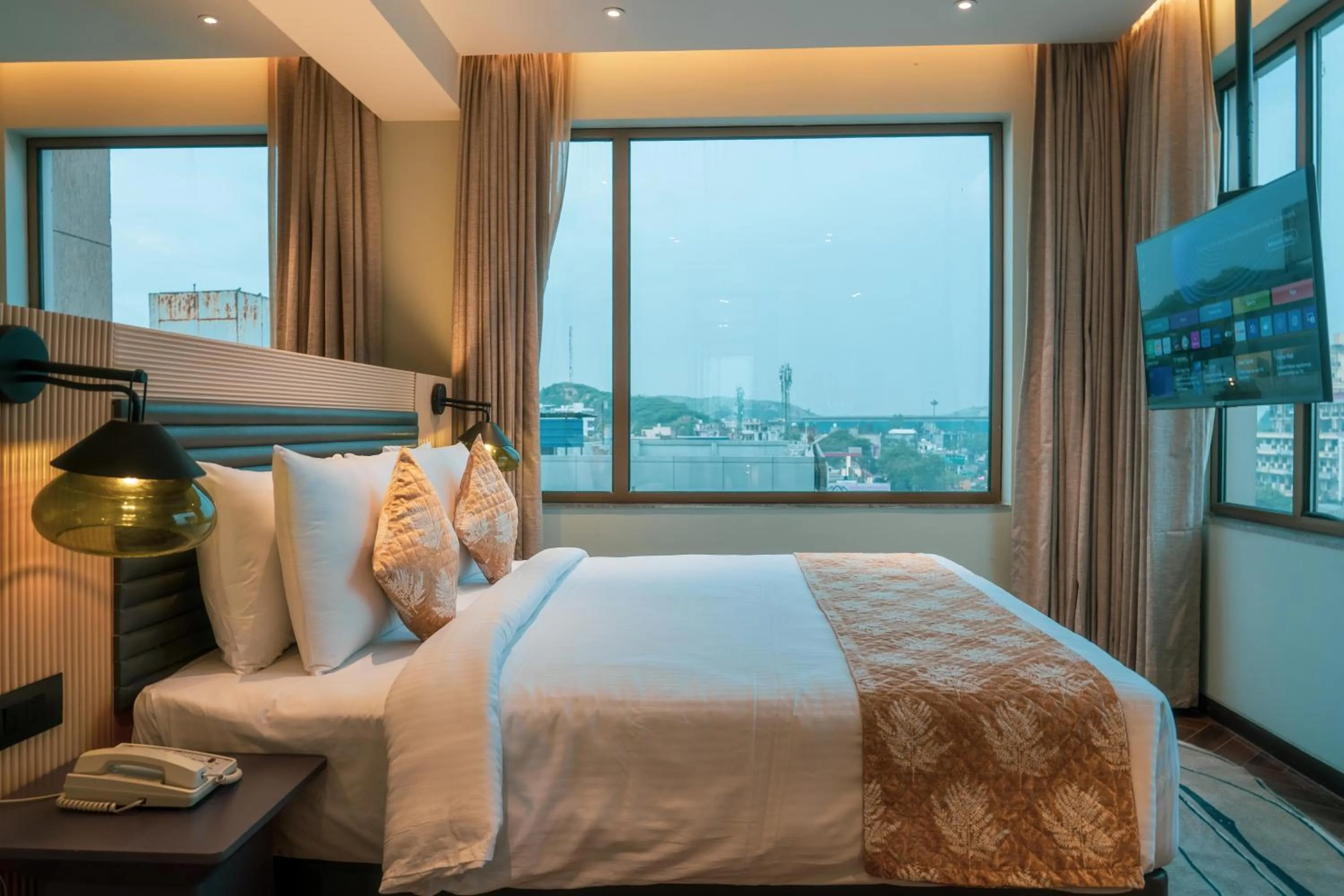 Bed in Ramada Encore By Wyndham Bhiwadi Phool Bagh Chowk