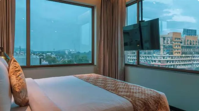 Bedroom, Bed in Ramada Encore By Wyndham Bhiwadi Phool Bagh Chowk