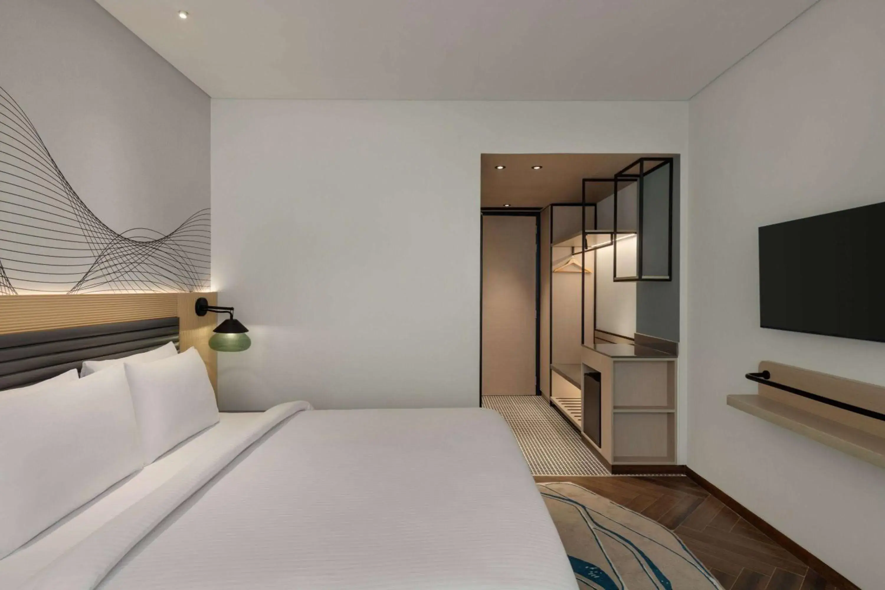 Photo of the whole room, Bed in Ramada Encore By Wyndham Bhiwadi Phool Bagh Chowk Photo of the whole room, Bed in Ramada Encore By Wyndham Bhiwadi Phool Bagh Chowk