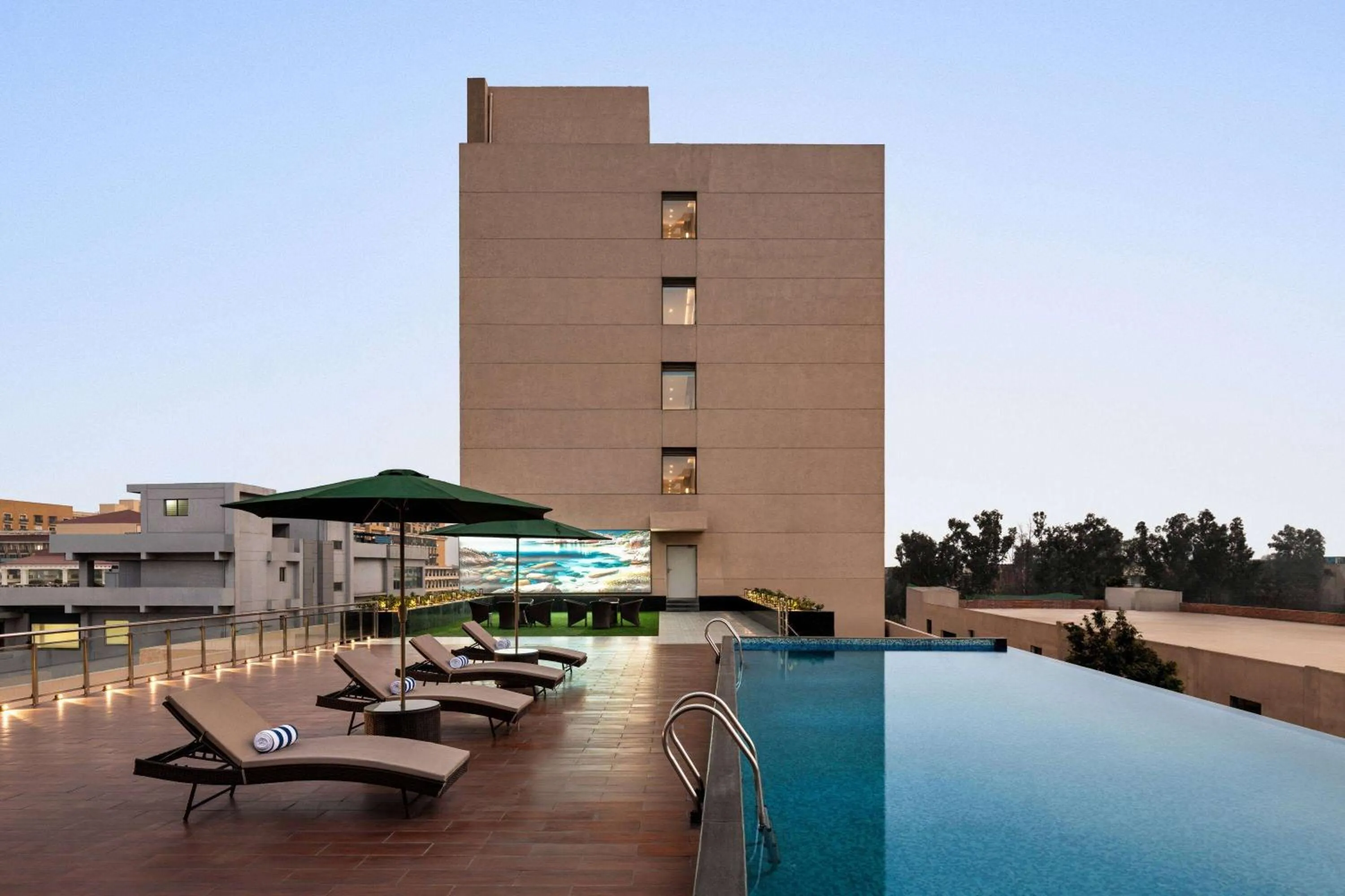 Pool view in Ramada Encore By Wyndham Bhiwadi Phool Bagh Chowk