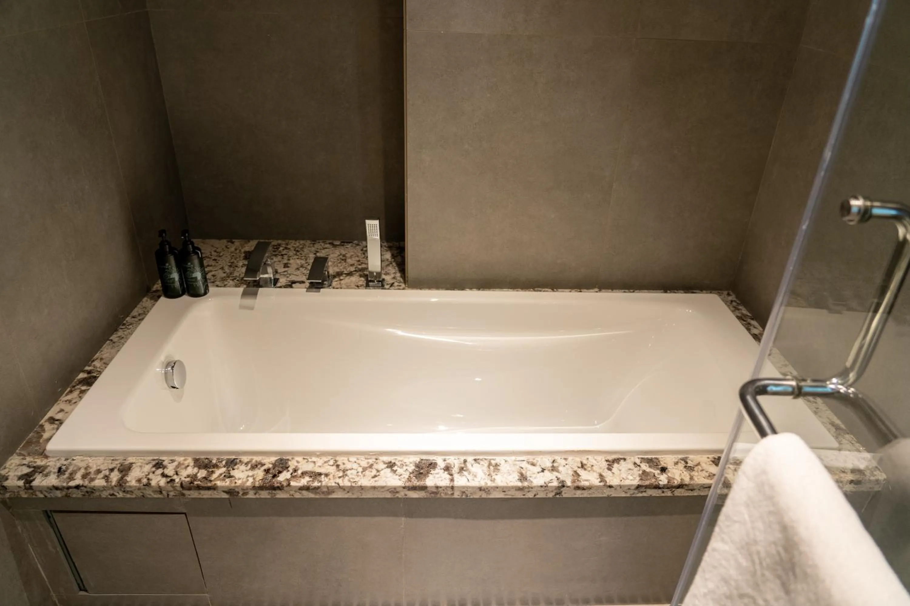 Bathroom in Ramada Encore By Wyndham Bhiwadi Phool Bagh Chowk