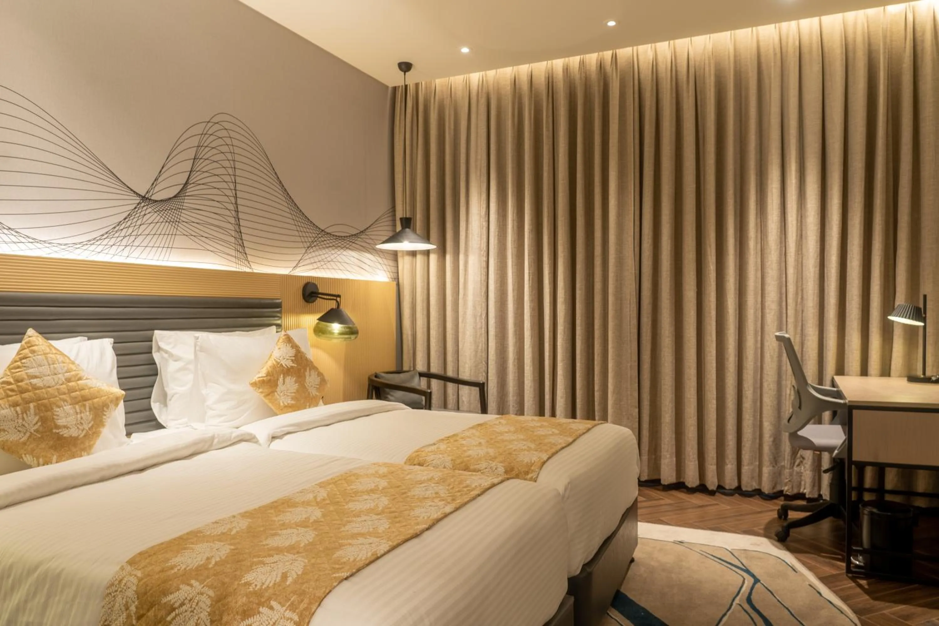 Bed in Ramada Encore By Wyndham Bhiwadi Phool Bagh Chowk