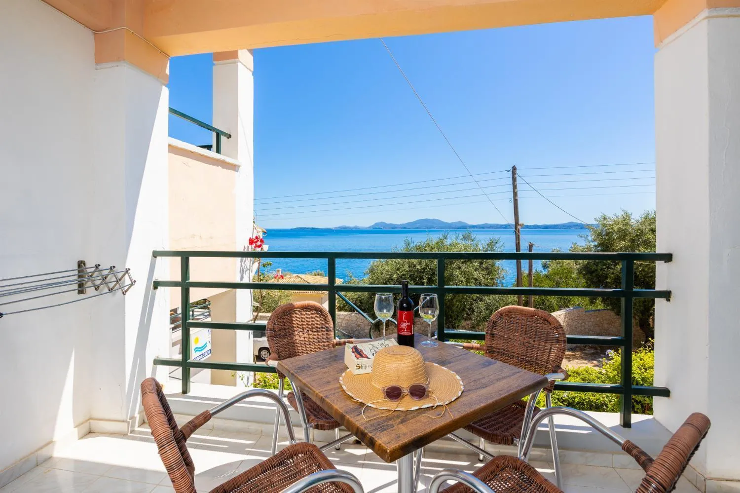 Balcony/Terrace in Nissaki Sea View Hotel