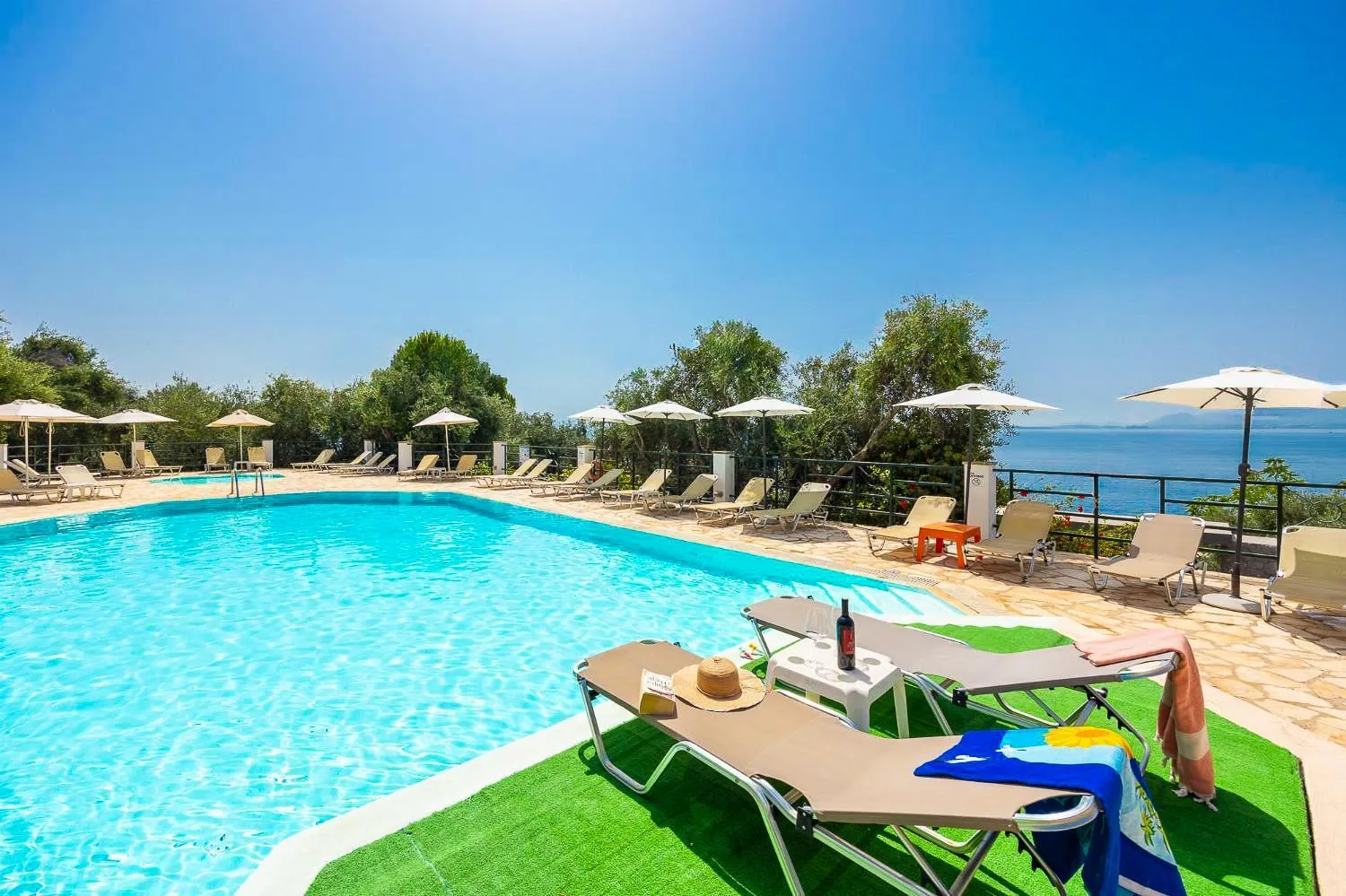 Beach in Nissaki Sea View Hotel
