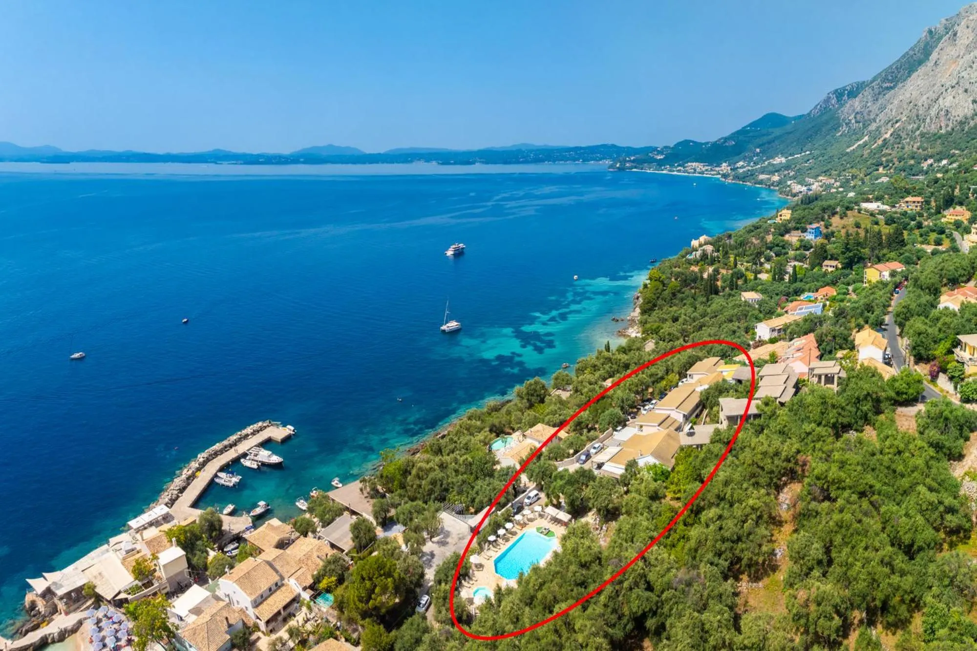 Property building in Nissaki Sea View Hotel