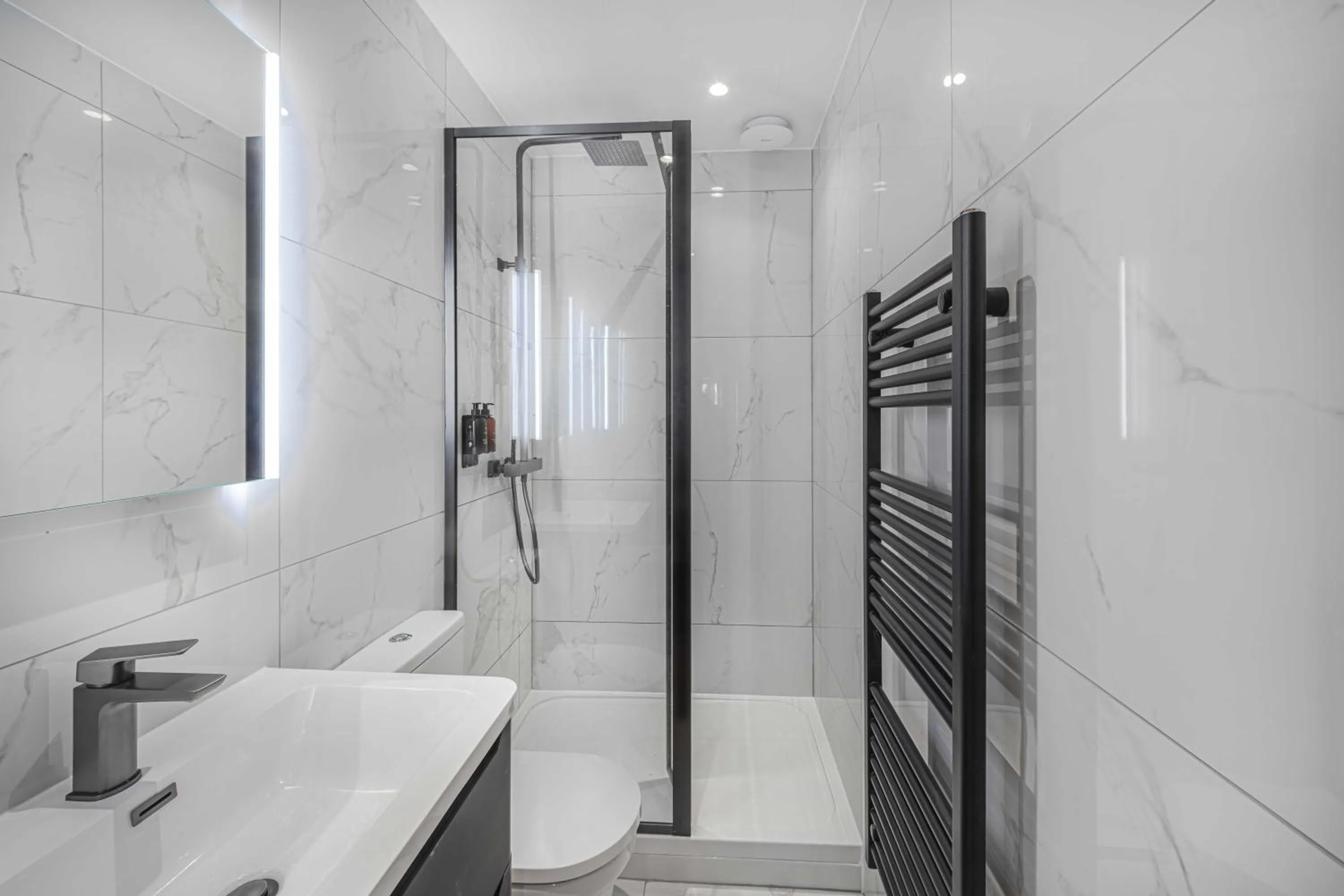 Shower in Rooms at The Vault