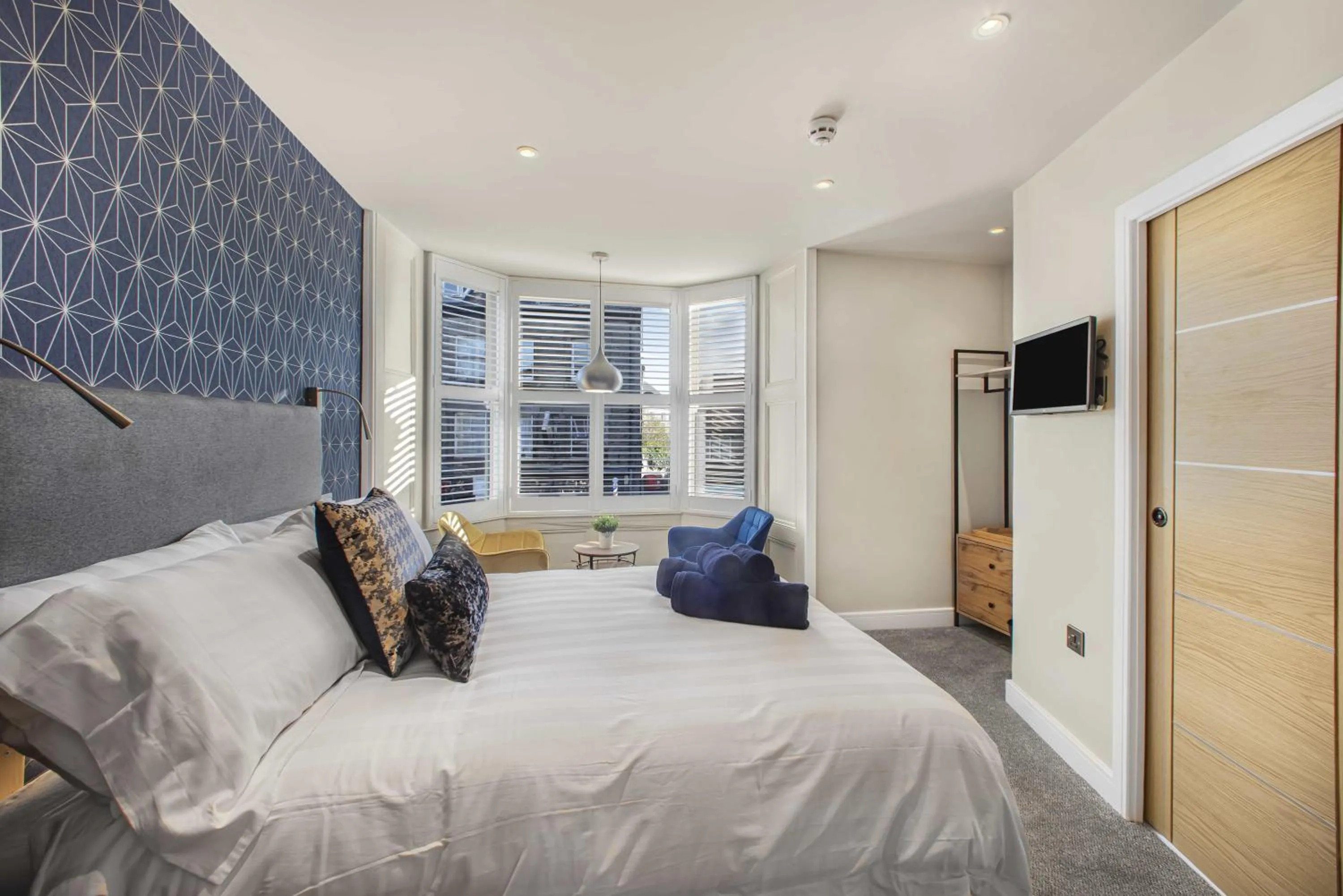 Bed in Rooms at The Vault