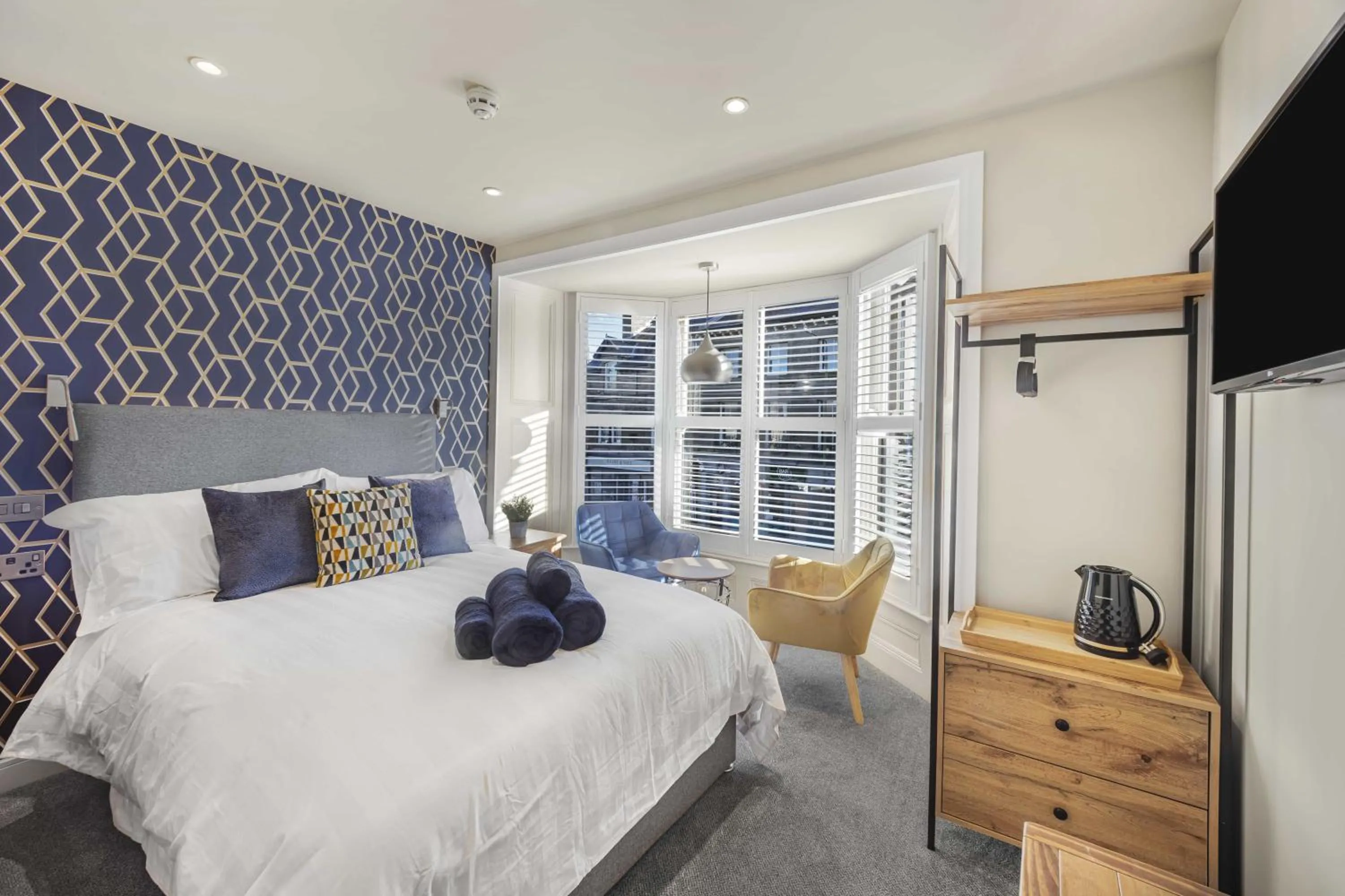 Bed in Rooms at The Vault
