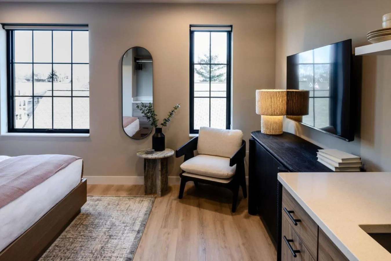 Living room, Bed in The Dylin by Mint House