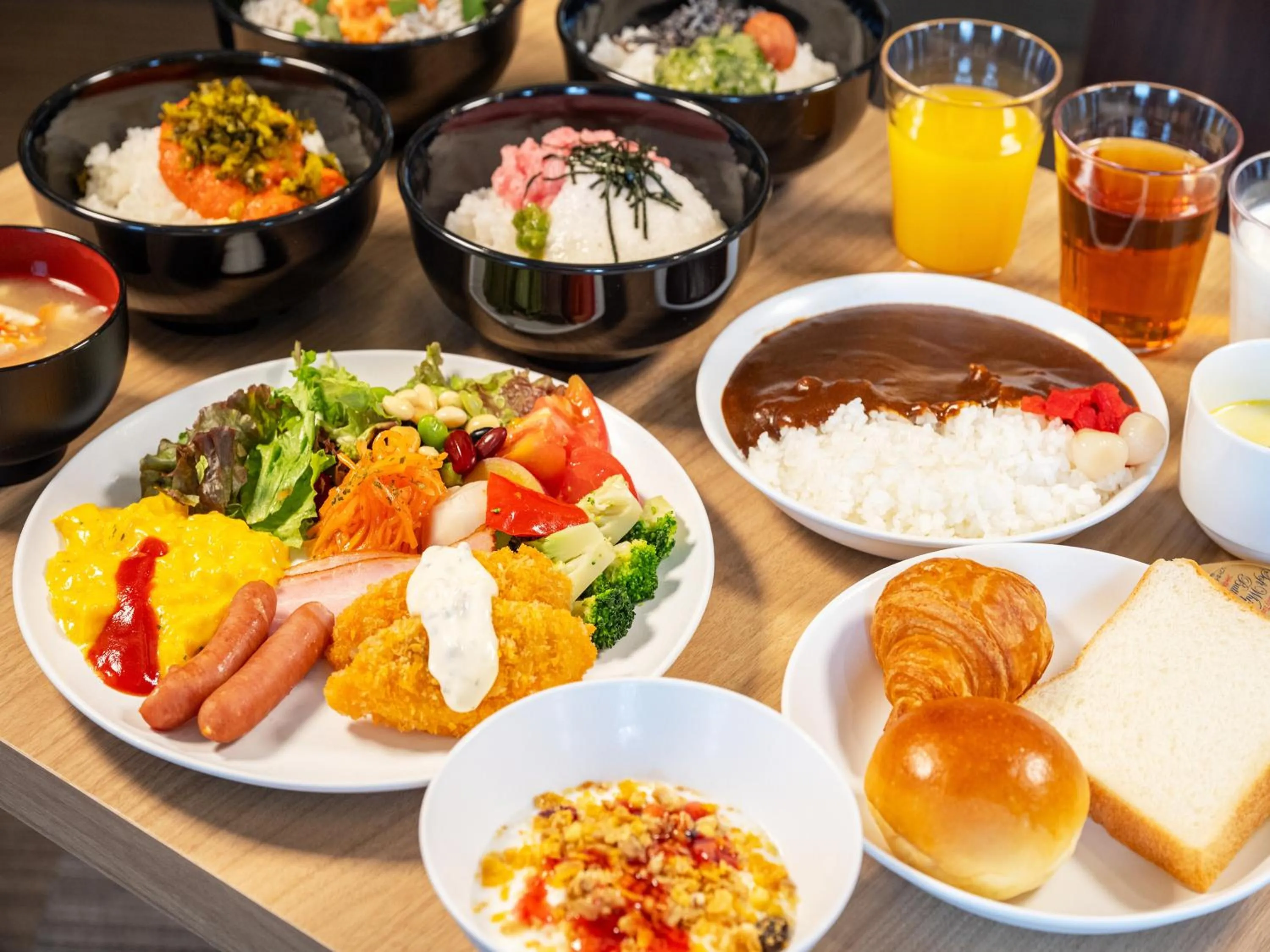 Buffet breakfast in APA Hotel Shonan Tsujido Ekimae