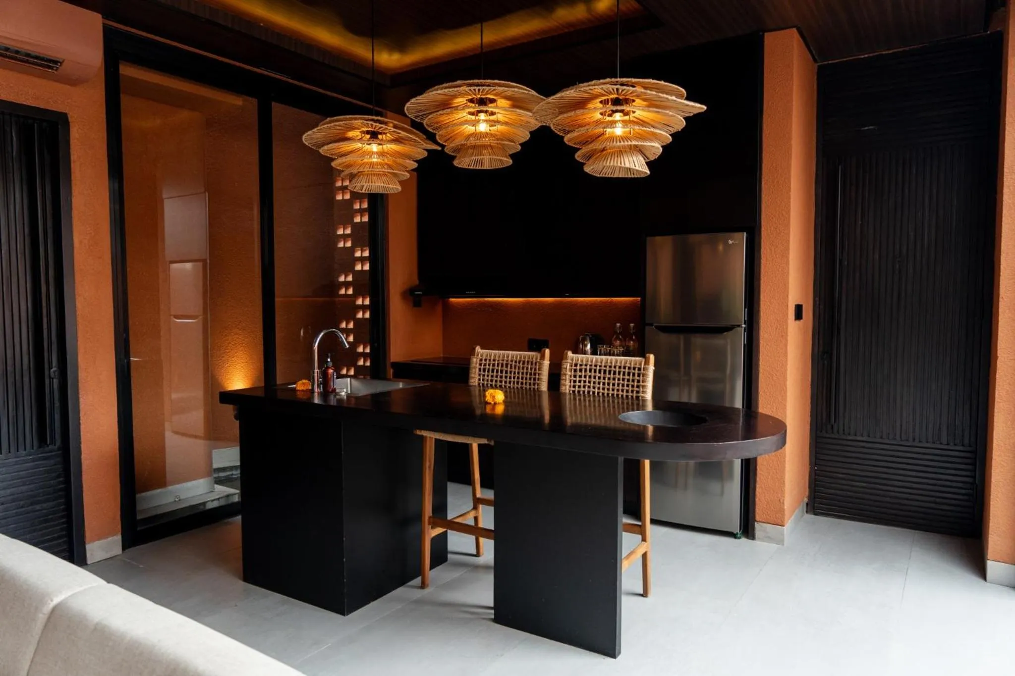 Dining area in Earth Villa Canggu by Ini Vie Hospitality