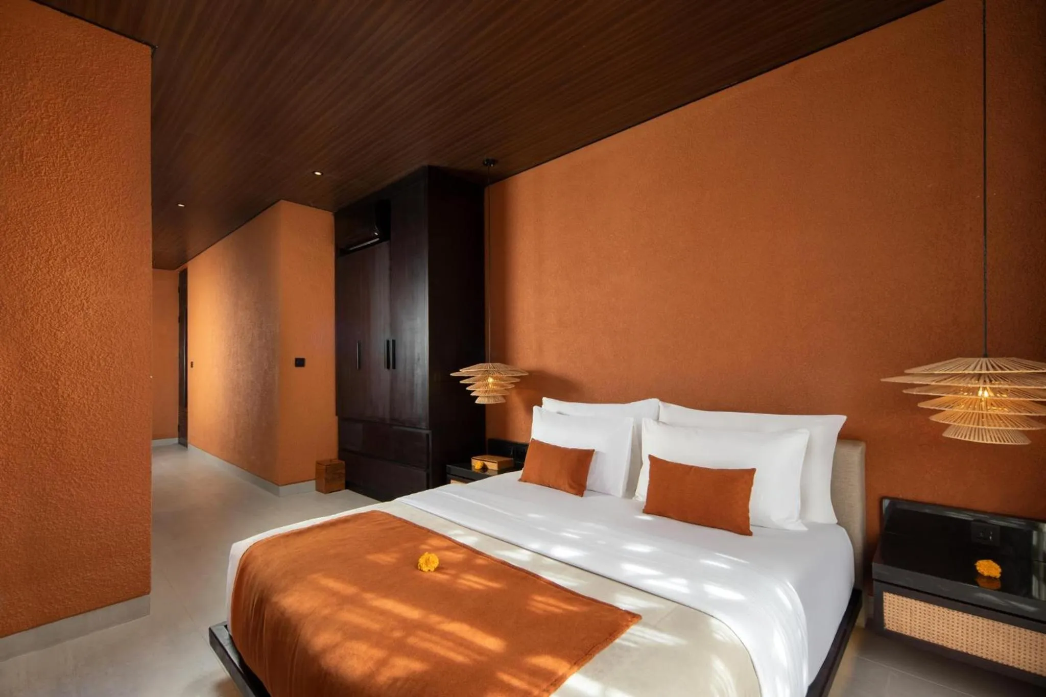Bedroom, Bed in Earth Villa Canggu by Ini Vie Hospitality