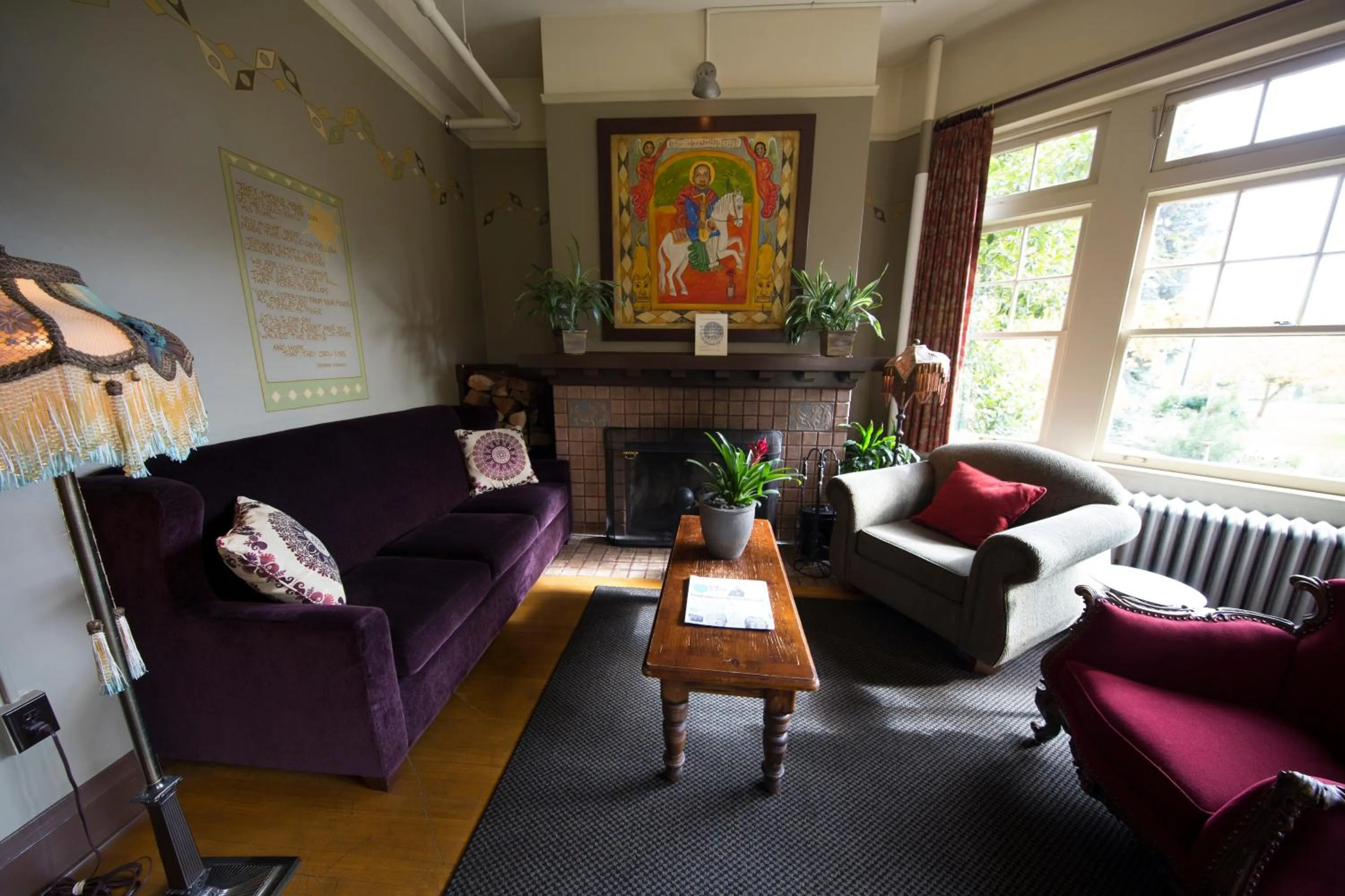 Seating area in McMenamins Grand Lodge