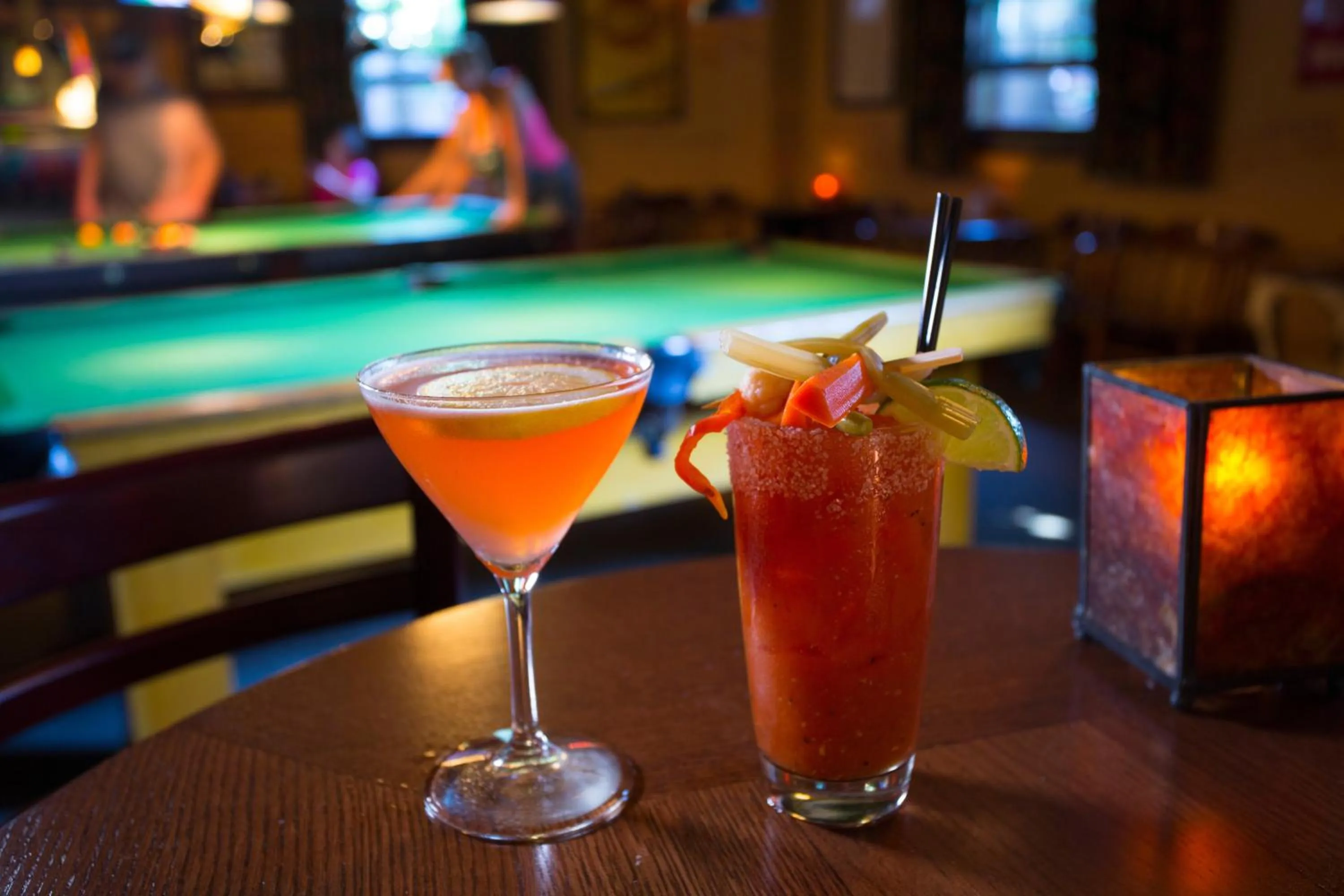 Drinks in McMenamins Grand Lodge