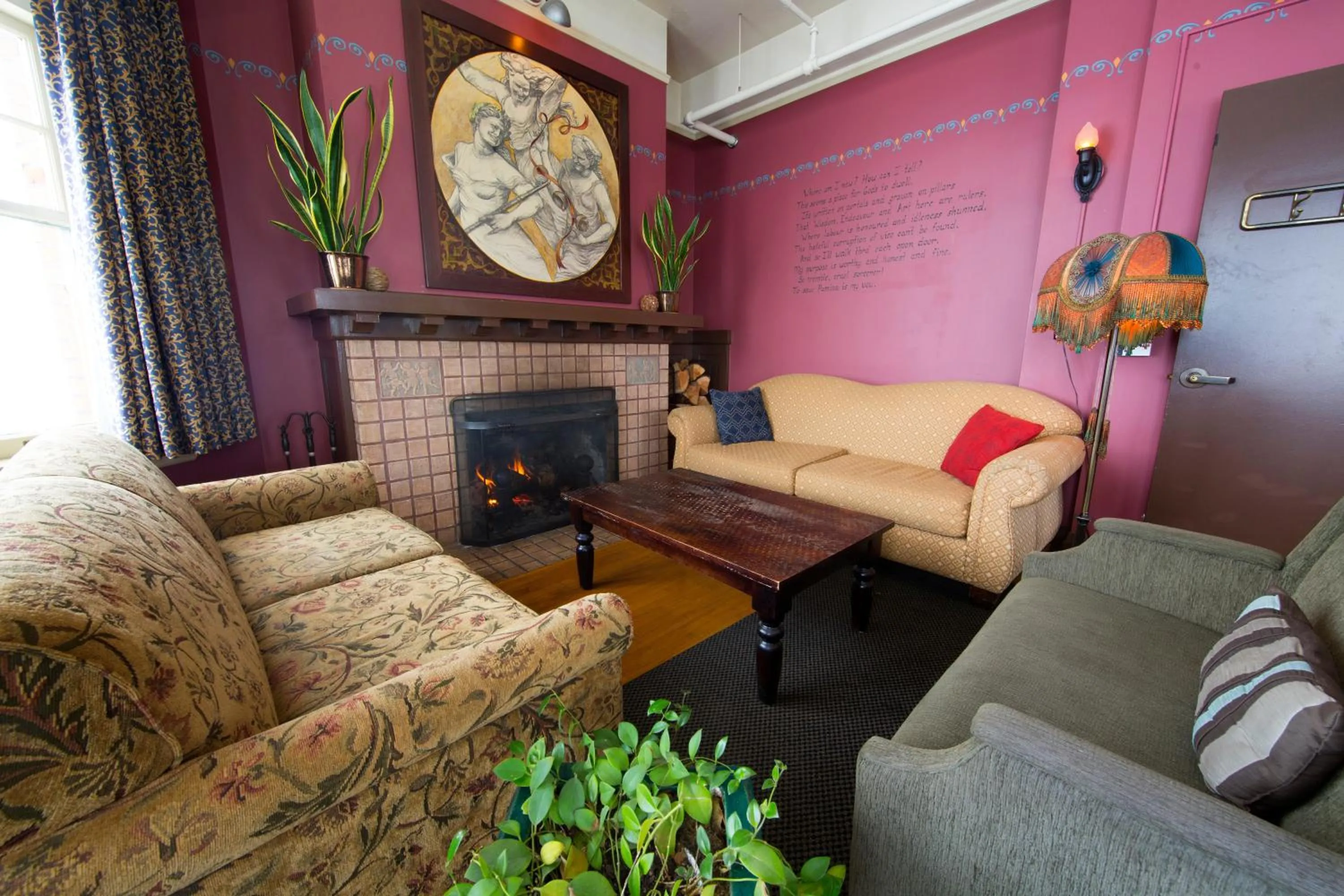 Seating area in McMenamins Grand Lodge