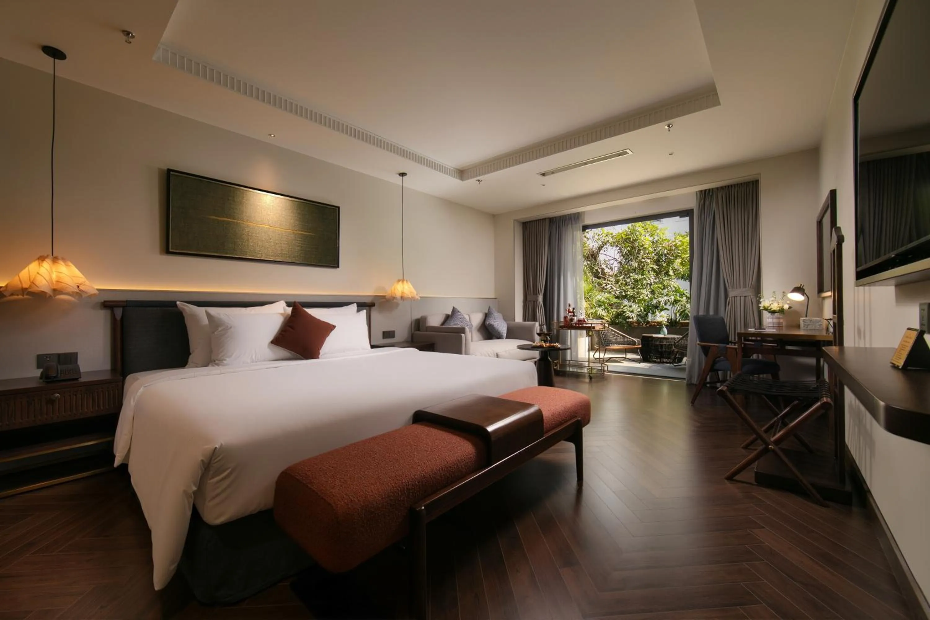 TV and multimedia, Bed in HOTEL de LAGOM