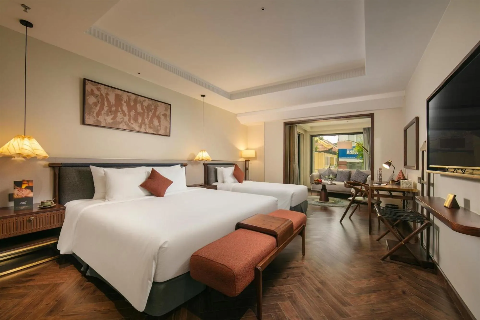 View (from property/room), Bed in HOTEL de LAGOM