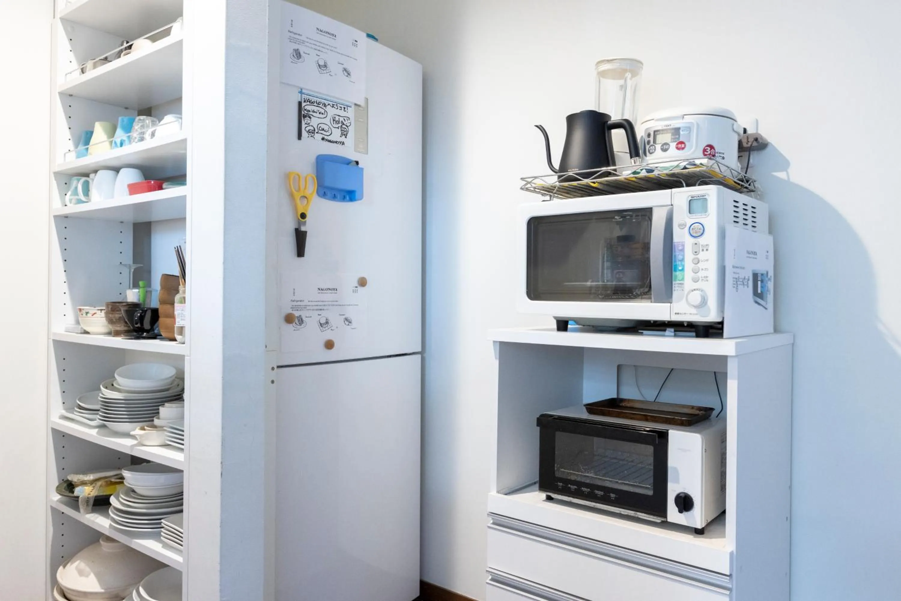 Kitchen or kitchenette in Cafe & Guest House Nagonoya
