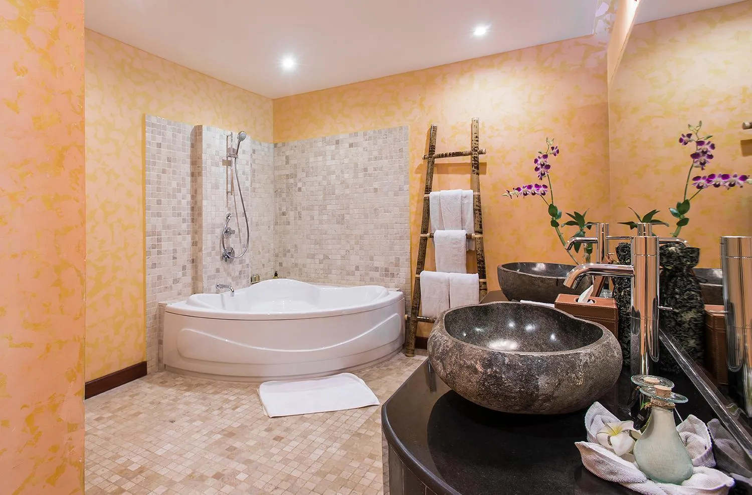 Bathroom in Jungle Retreat by Kupu Kupu Barong