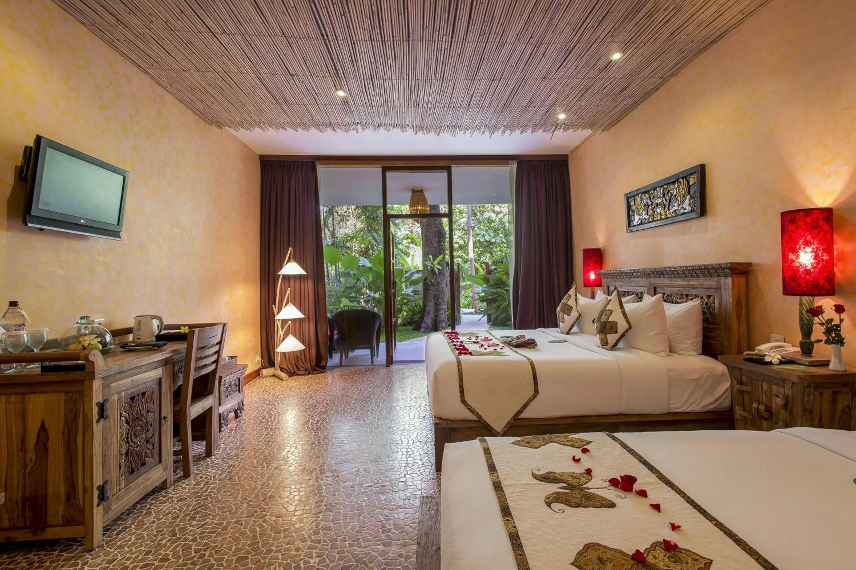 Bed in Jungle Retreat by Kupu Kupu Barong