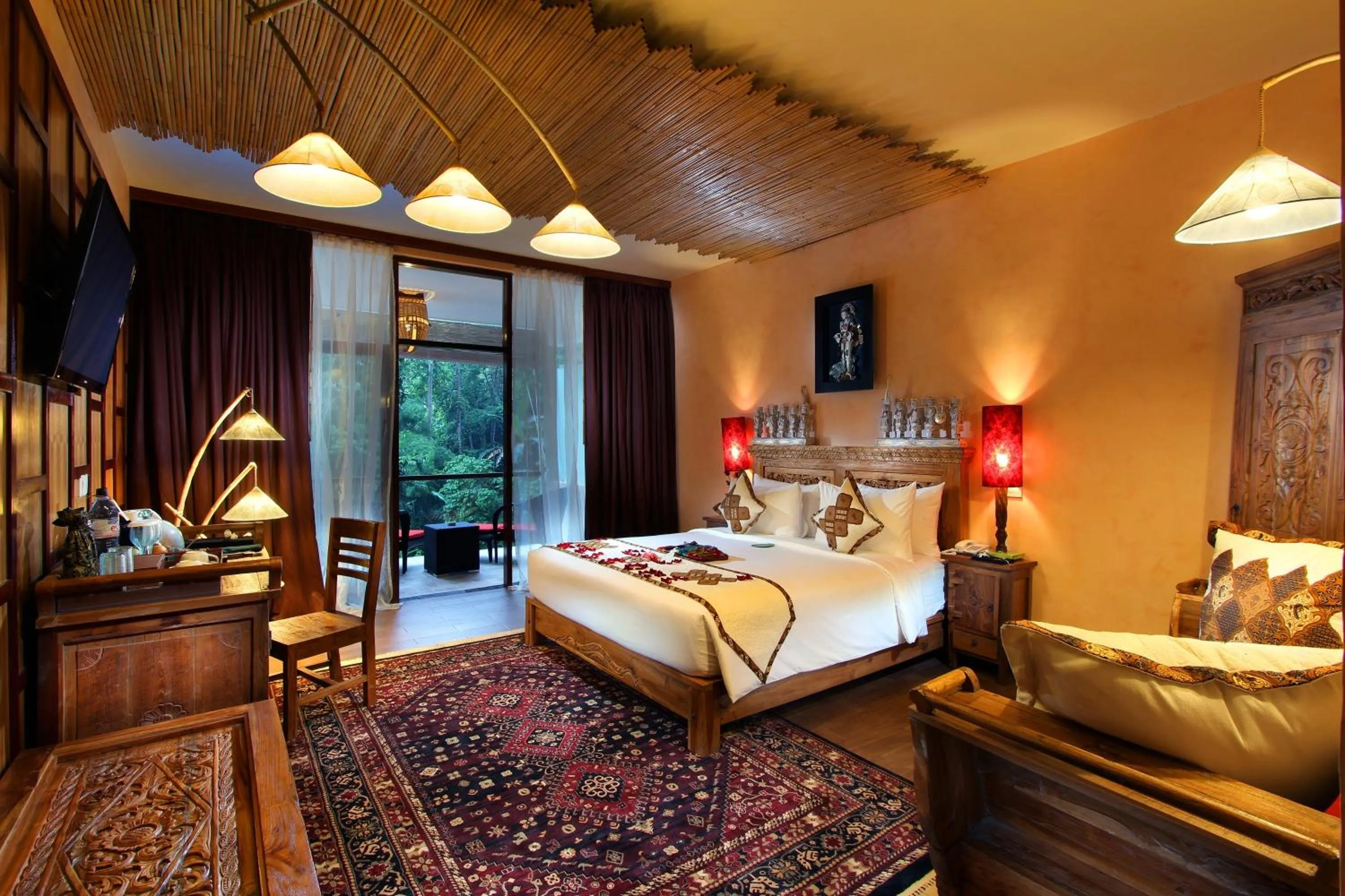 Bedroom, Bed in Jungle Retreat by Kupu Kupu Barong
