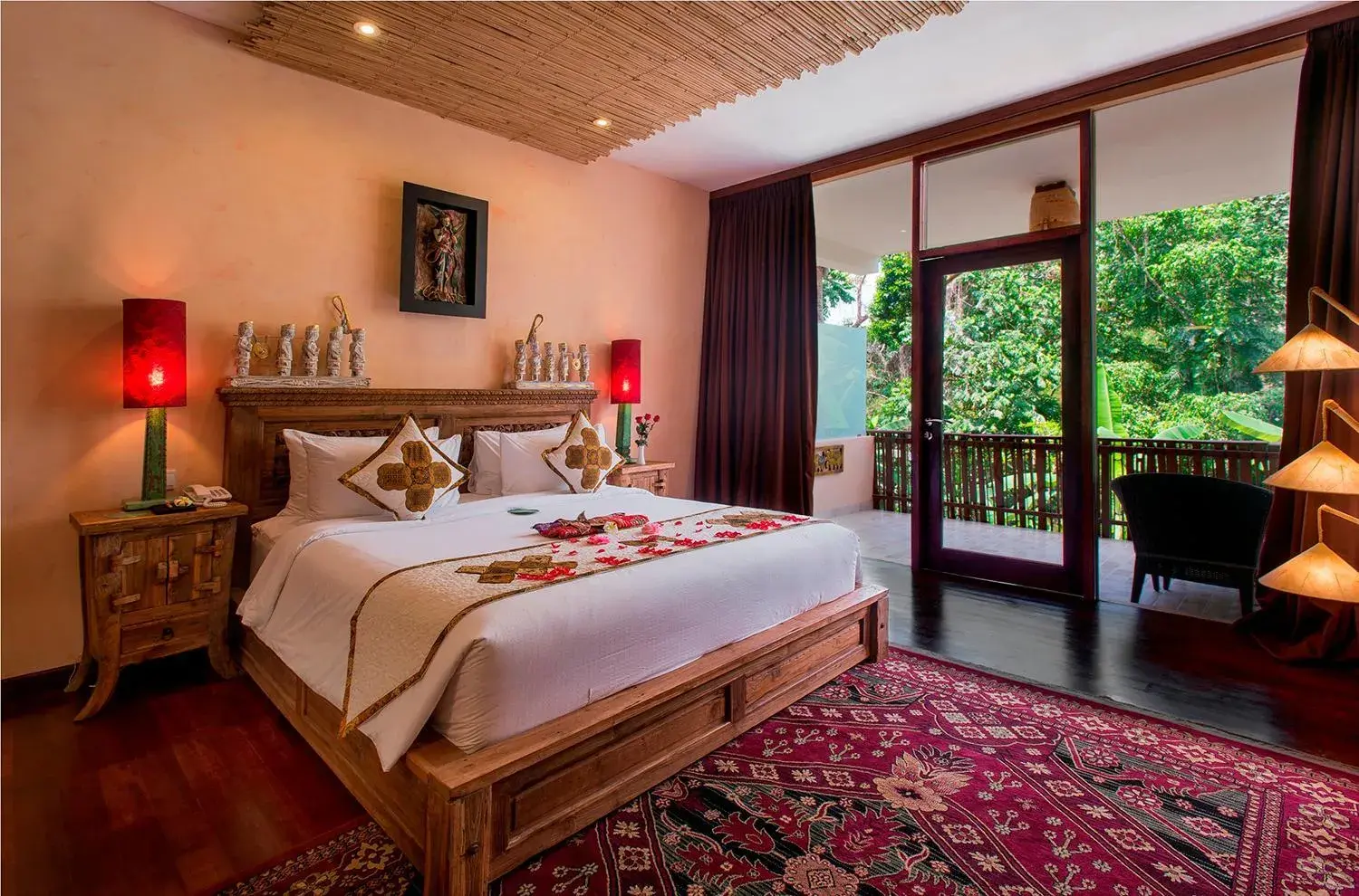Bedroom, Bed in Jungle Retreat by Kupu Kupu Barong Bedroom, Bed in Jungle Retreat by Kupu Kupu Barong