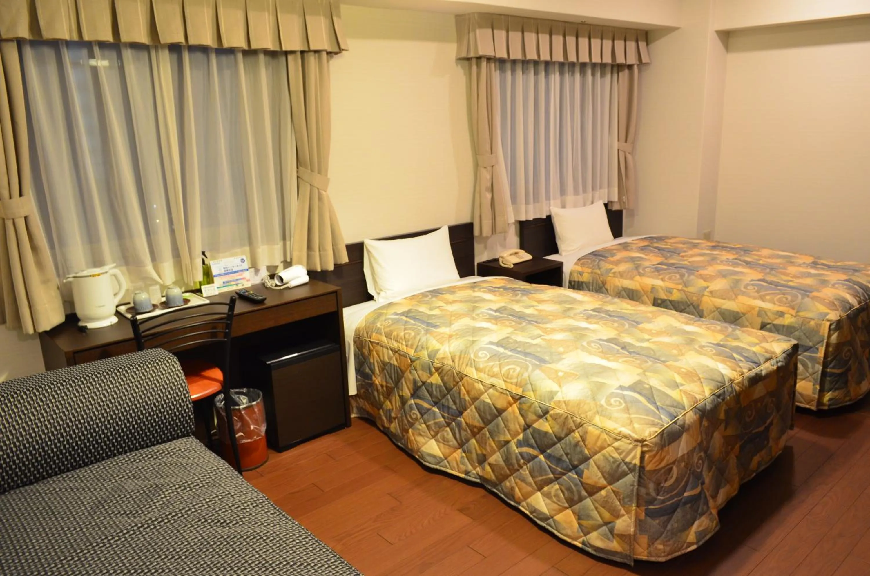 Bed in Yokohama Mandarin Hotel