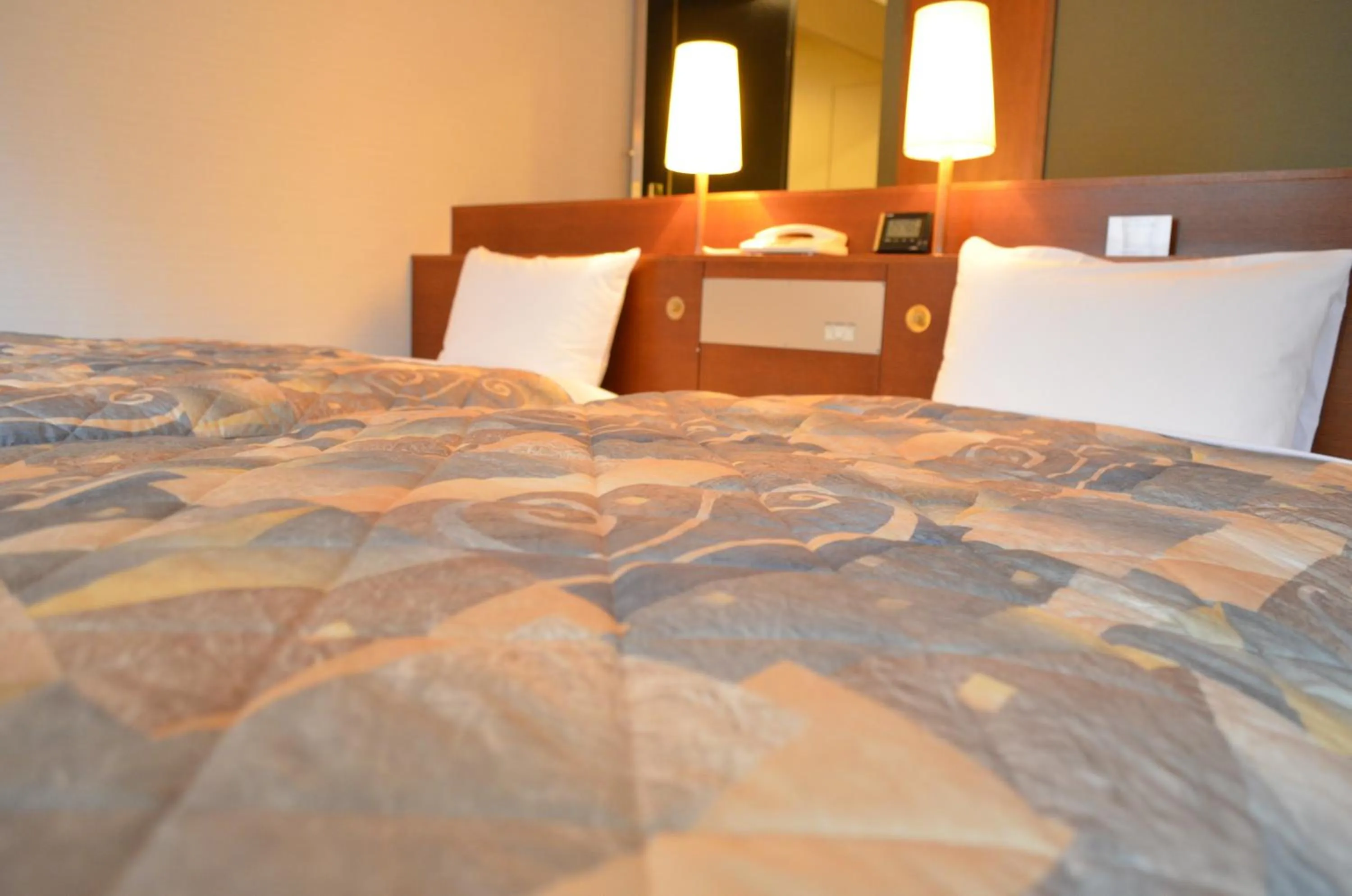 Bed in Yokohama Mandarin Hotel