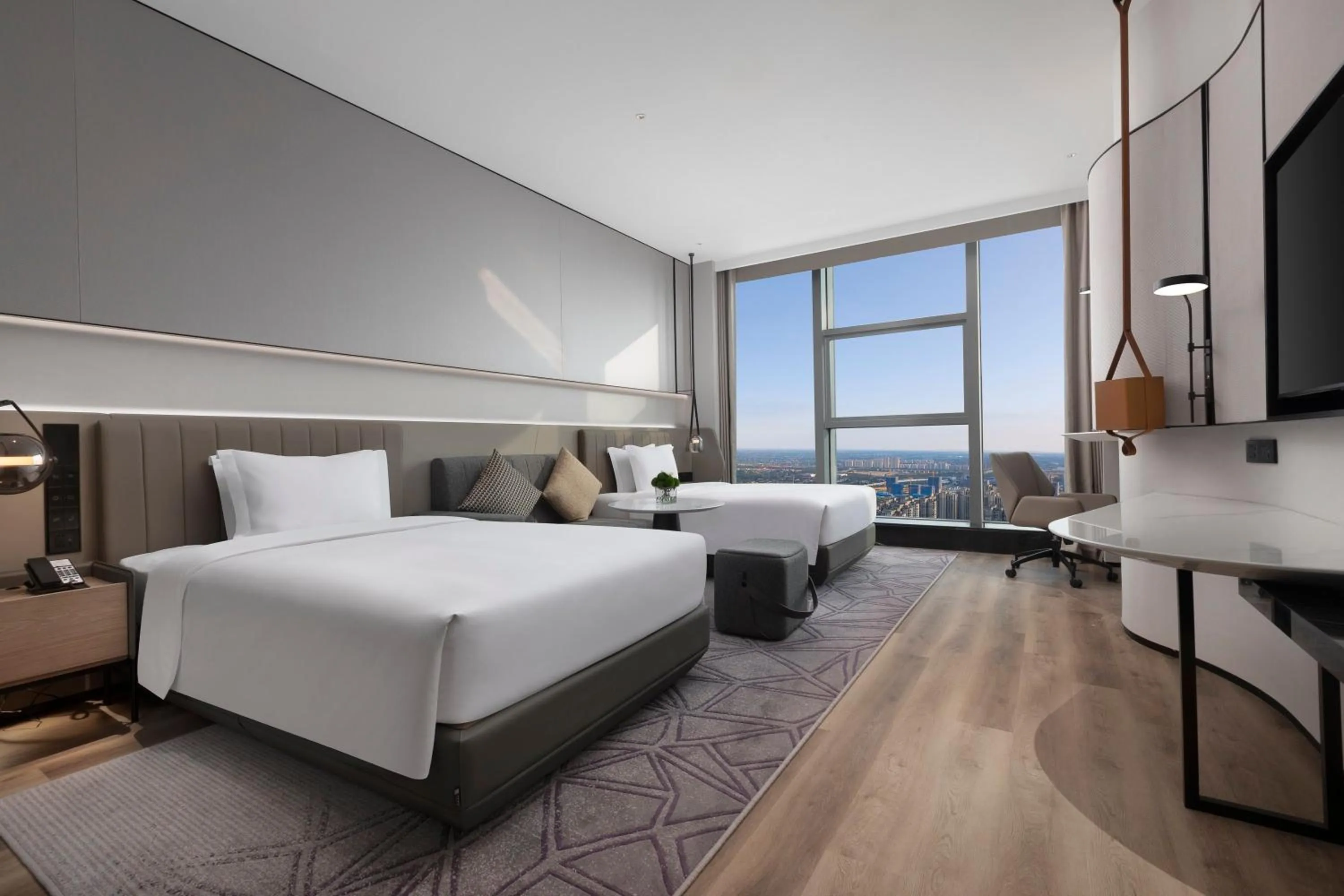 Photo of the whole room, Bed in Crowne Plaza Taizhou City Center by IHG