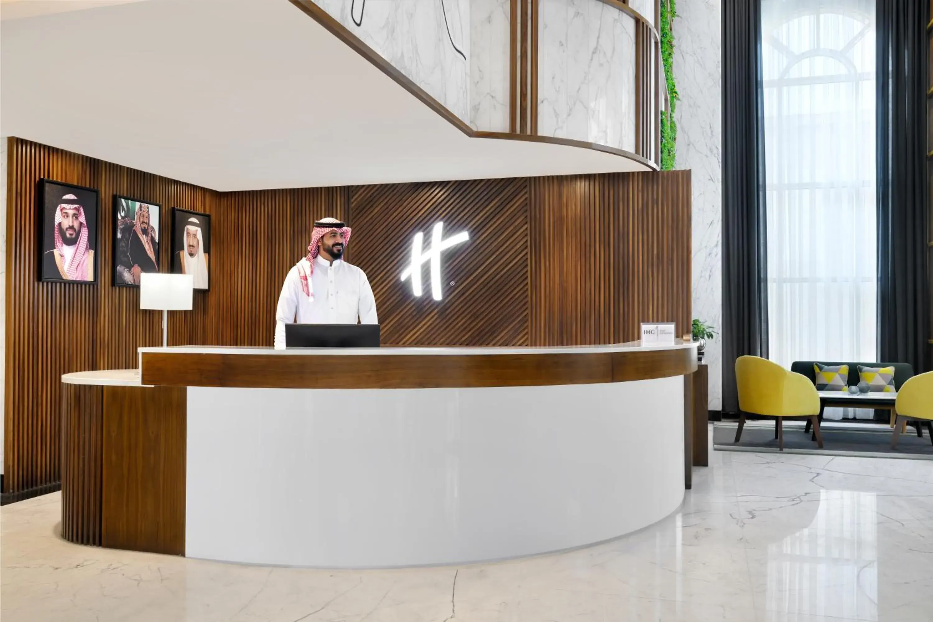 Lobby or reception in Holiday Inn Riyadh AI Malaz by IHG Lobby or reception in Holiday Inn Riyadh AI Malaz by IHG