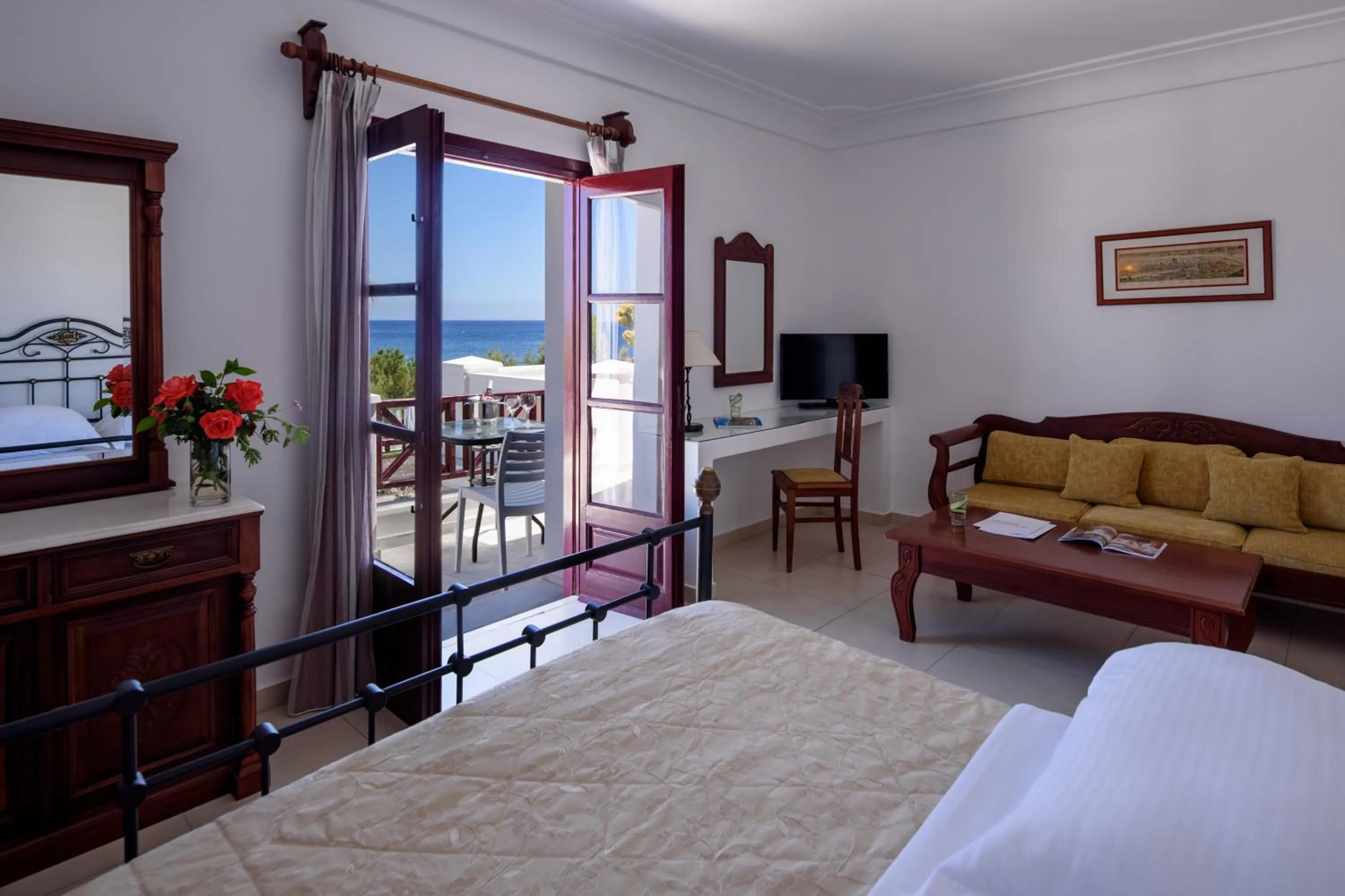 Sea view, Bed in Veggera Beach Hotel