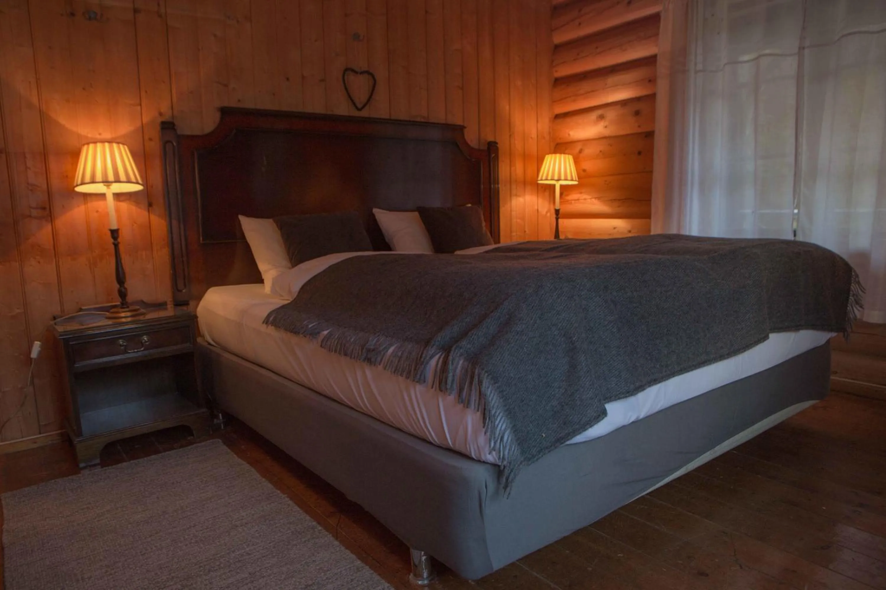 Bed in Phillipshaugen Lodge
