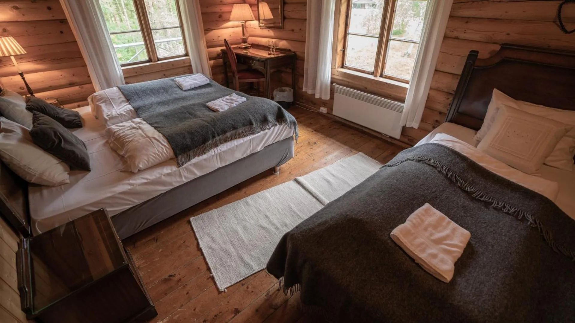 Bed in Phillipshaugen Lodge