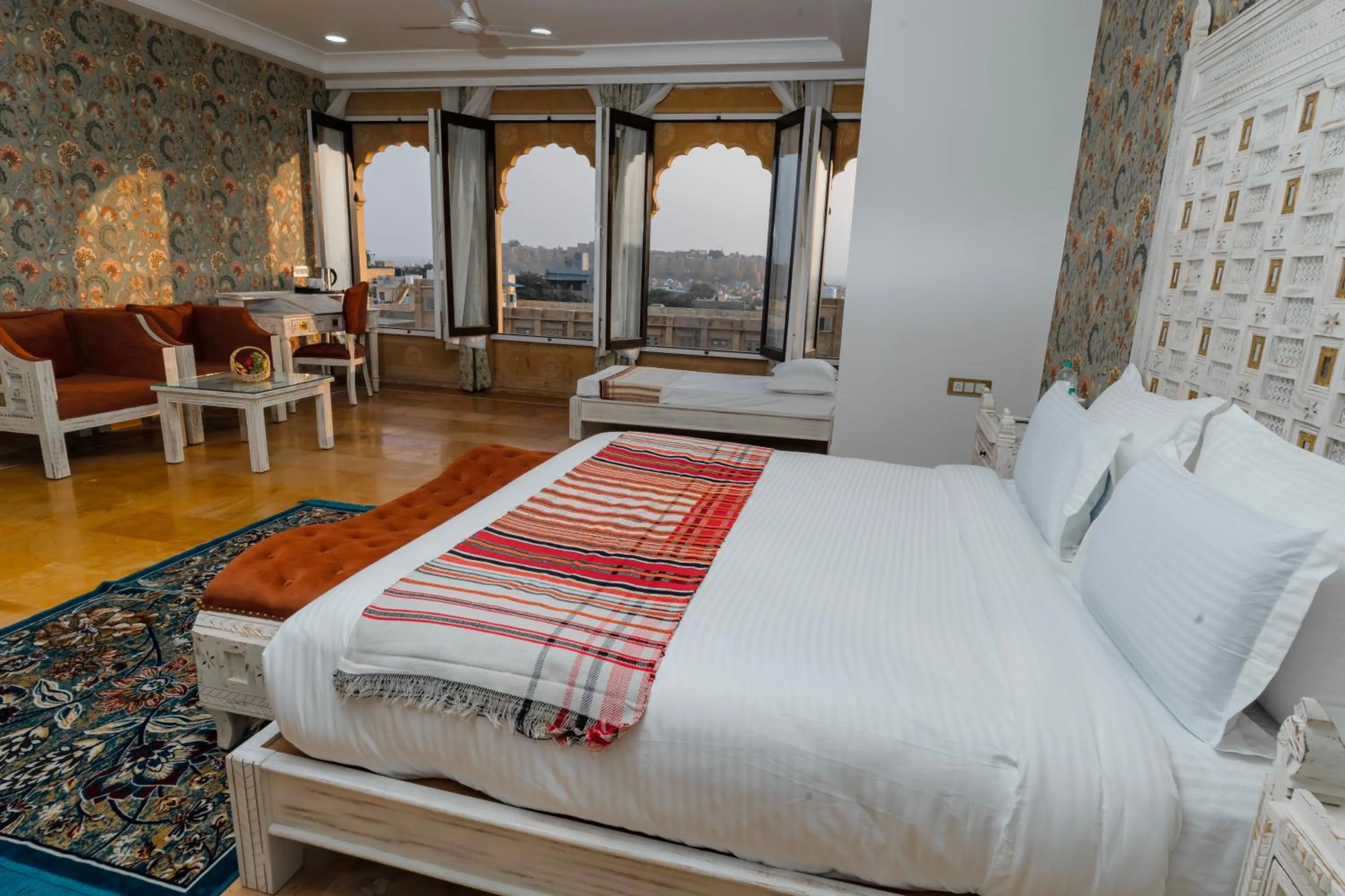 View (from property/room), Bed in Hotel Durjay Garh