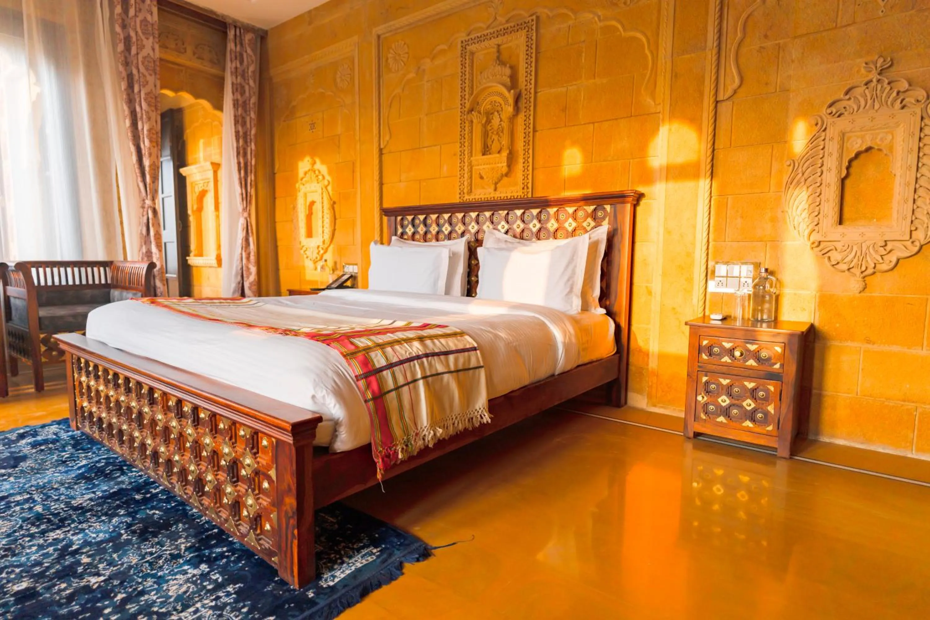 Bed in Hotel Durjay Garh