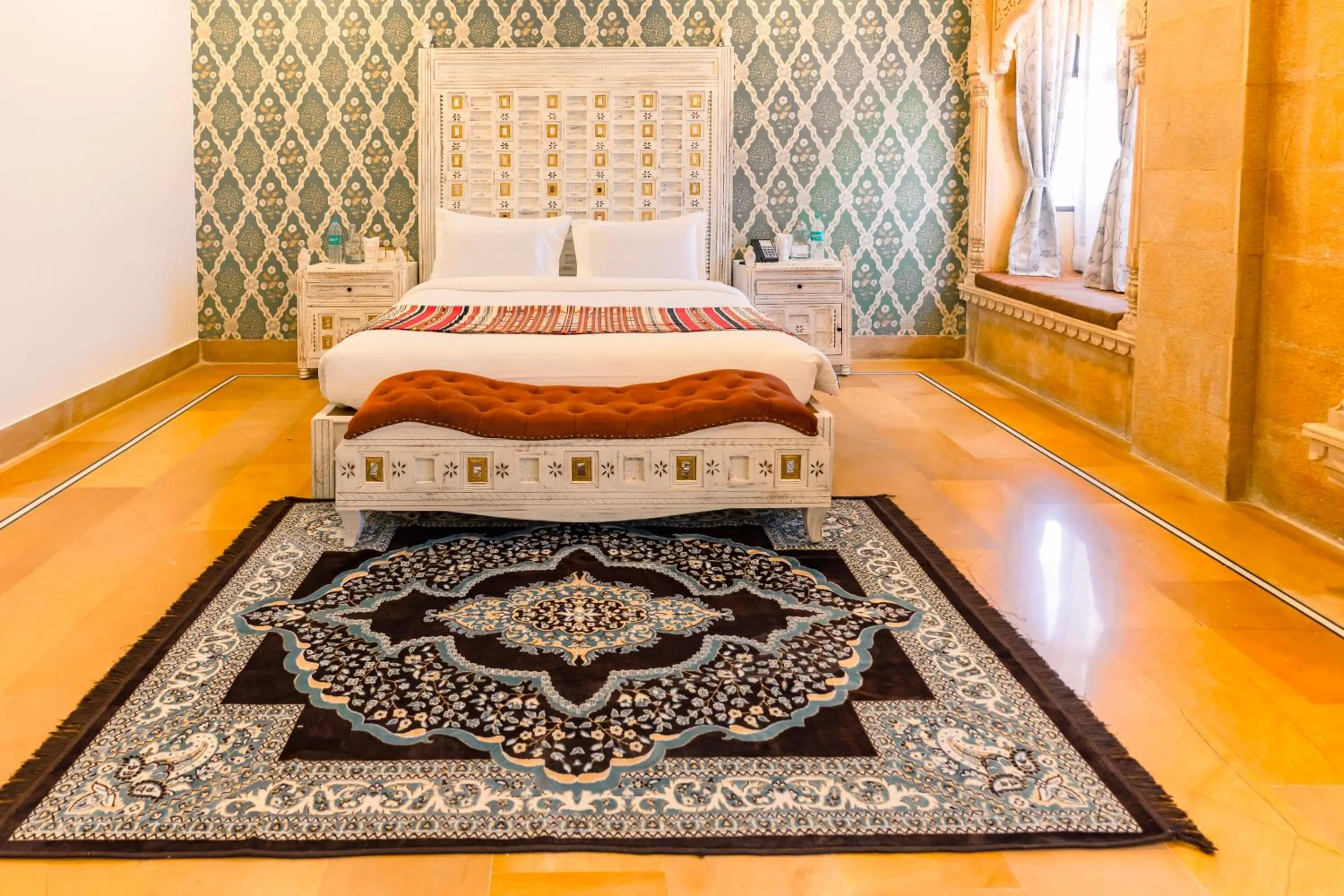 Bed in Hotel Durjay Garh