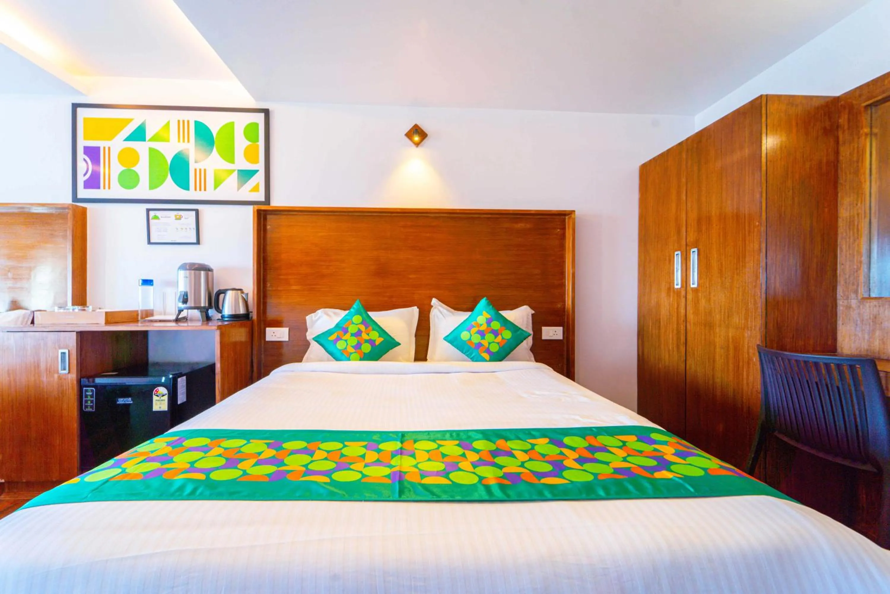 Bedroom, Bed in Treebo Tranquil Heights With Scenic View