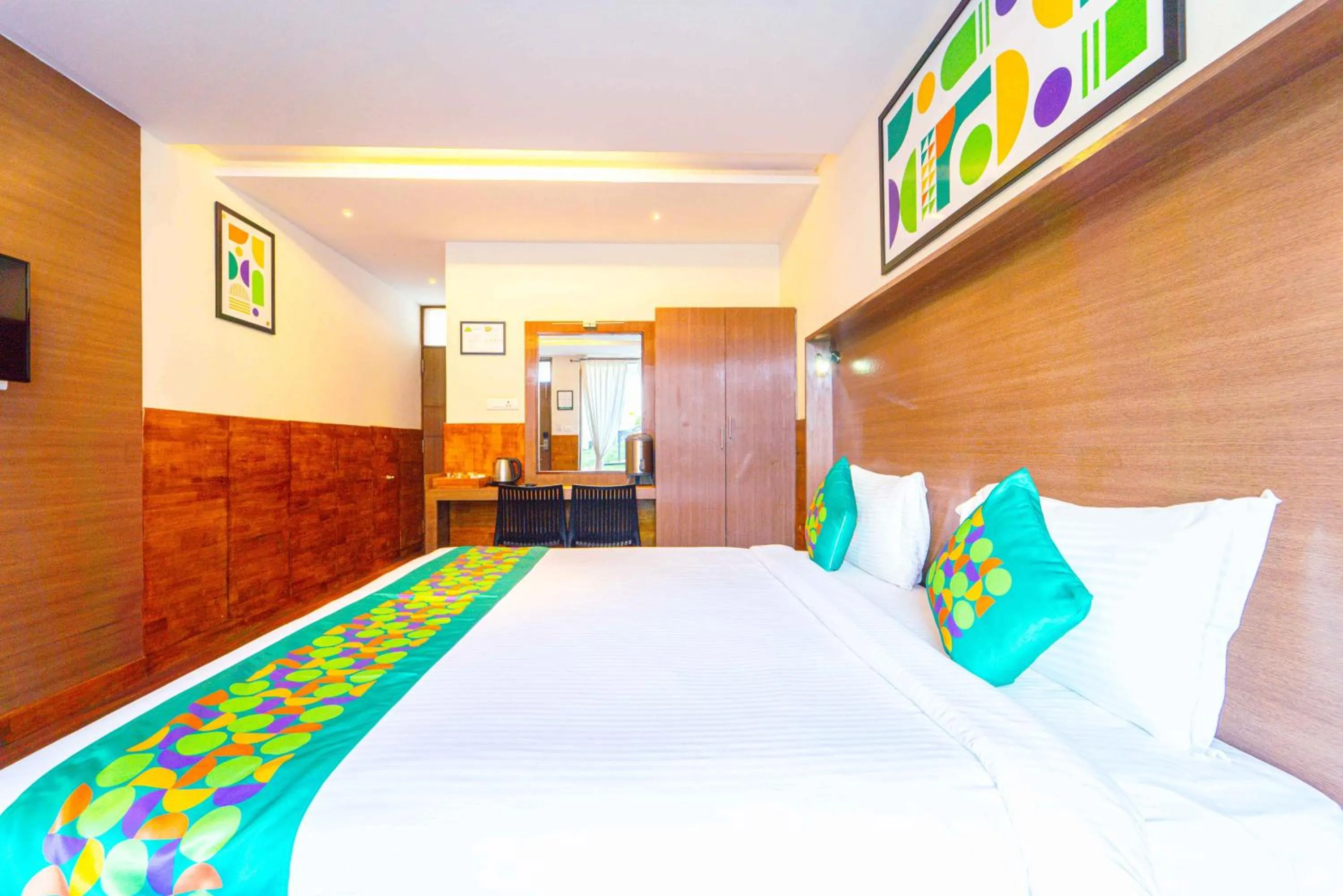 Bedroom, Bed in Treebo Tranquil Heights With Scenic View