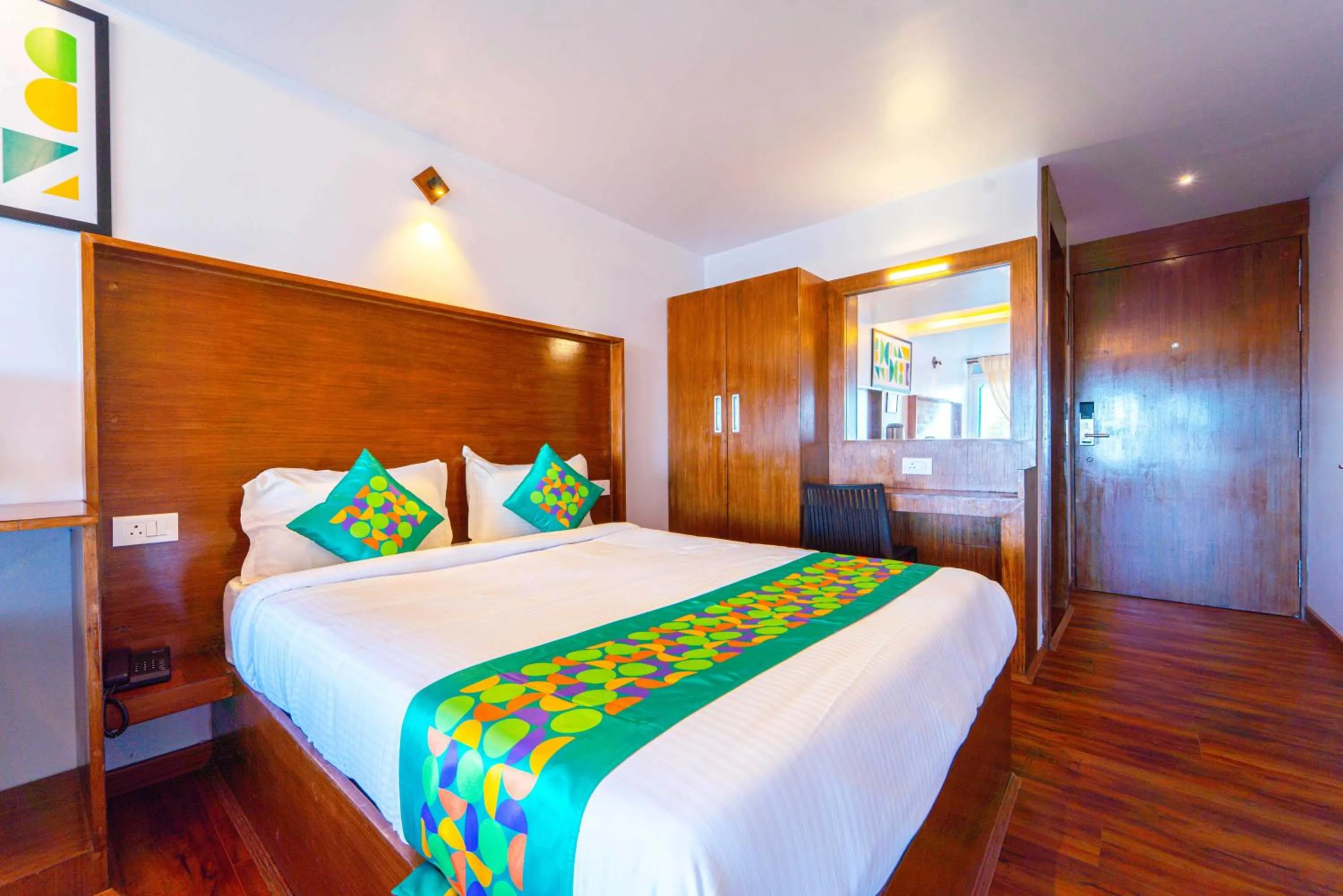 Bedroom, Bed in Treebo Tranquil Heights With Scenic View