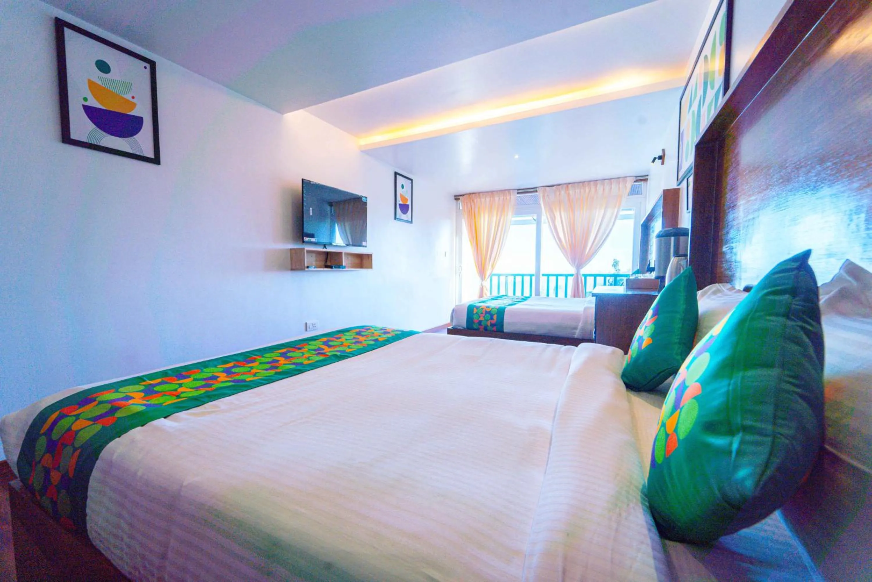 Bedroom, Bed in Treebo Tranquil Heights With Scenic View