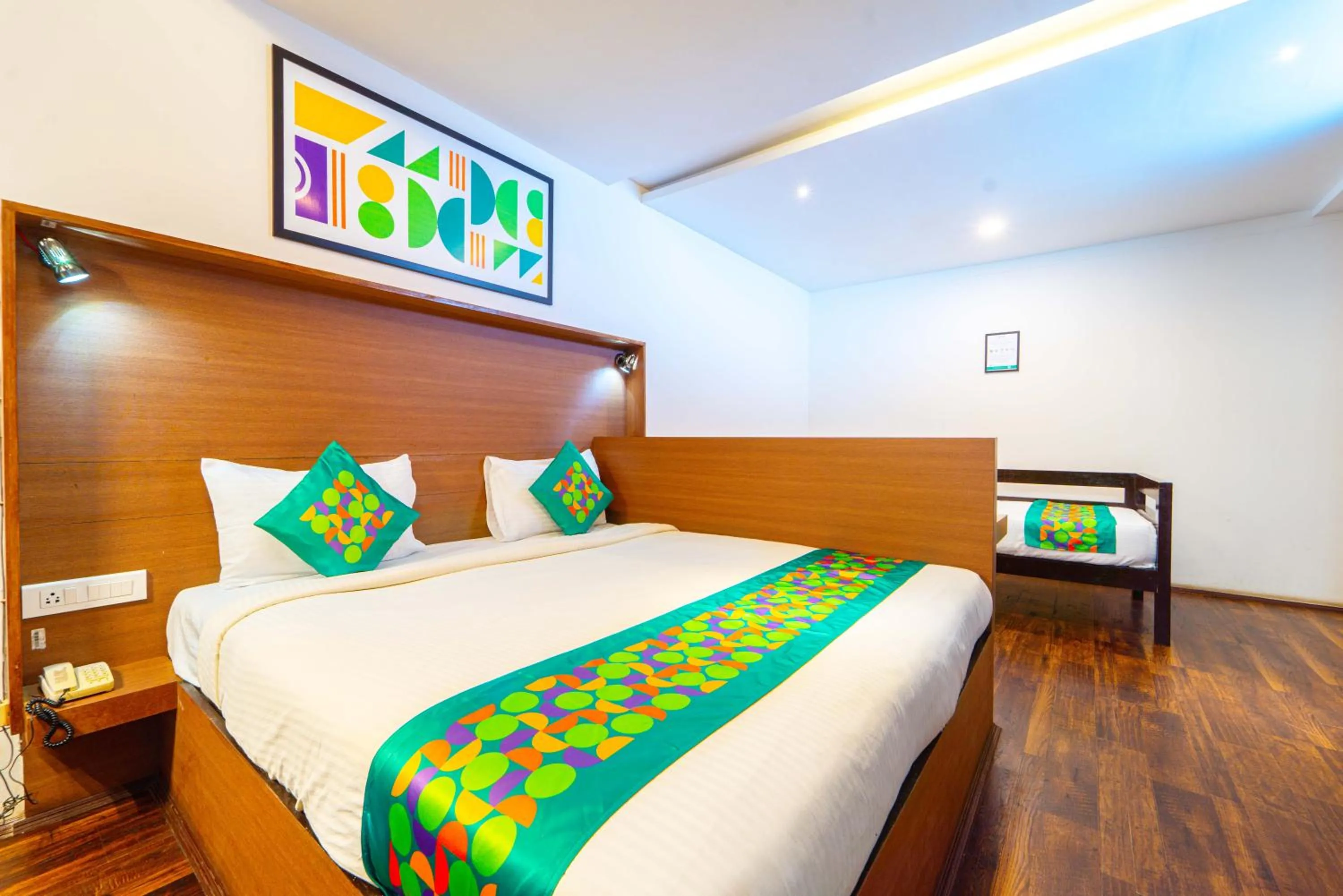 Bedroom, Bed in Treebo Tranquil Heights With Scenic View
