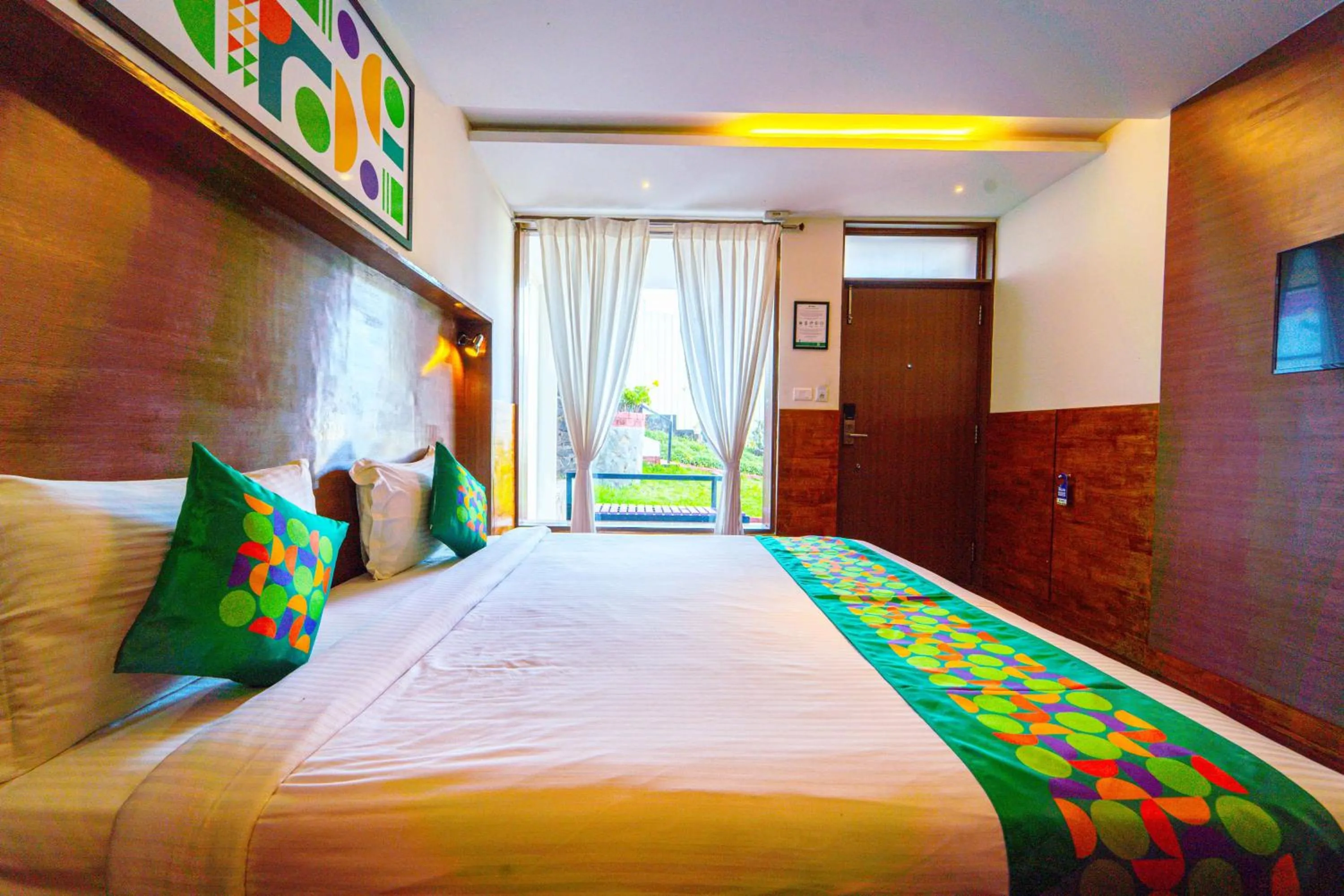 Bedroom, Bed in Treebo Tranquil Heights With Scenic View